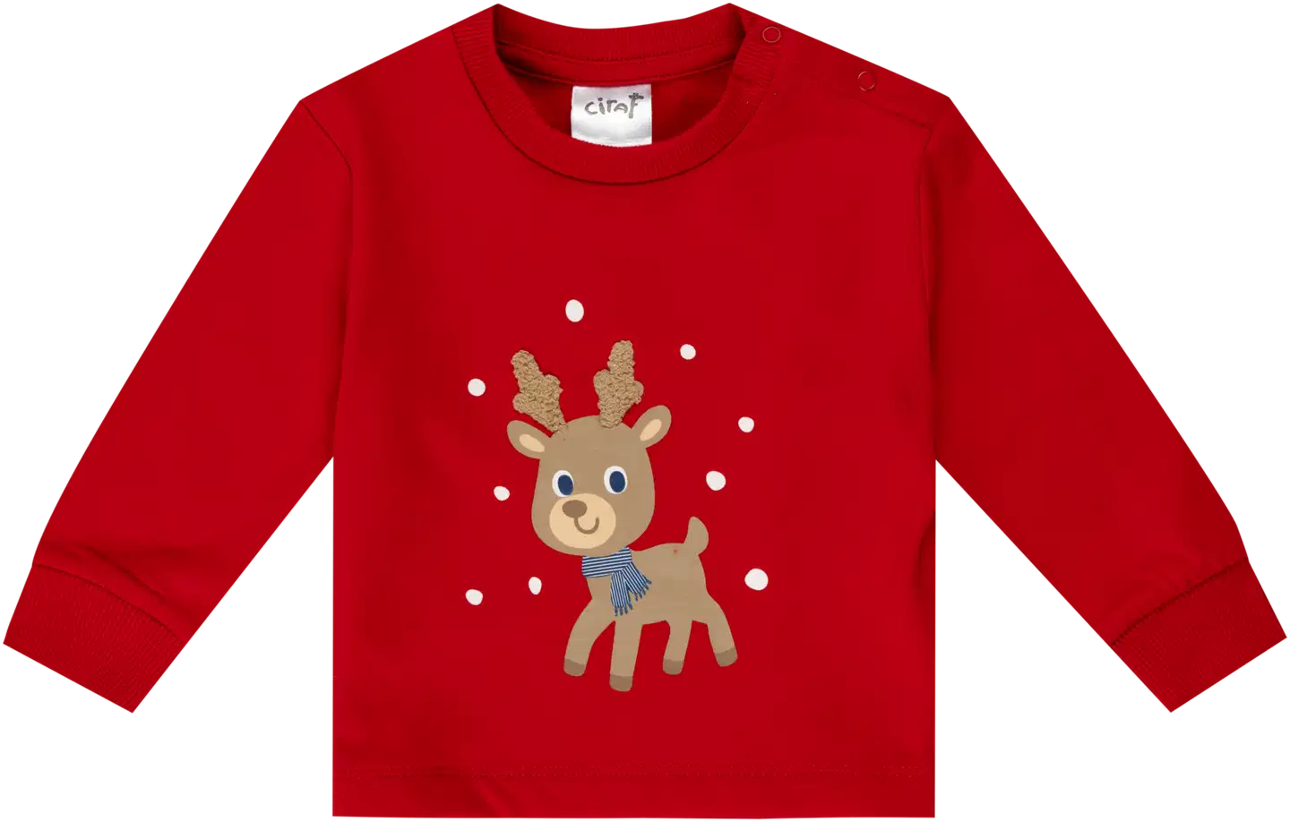 Ciraf vauvojen collegepusero Pikku Poro 250B262951 - Crimson - 1