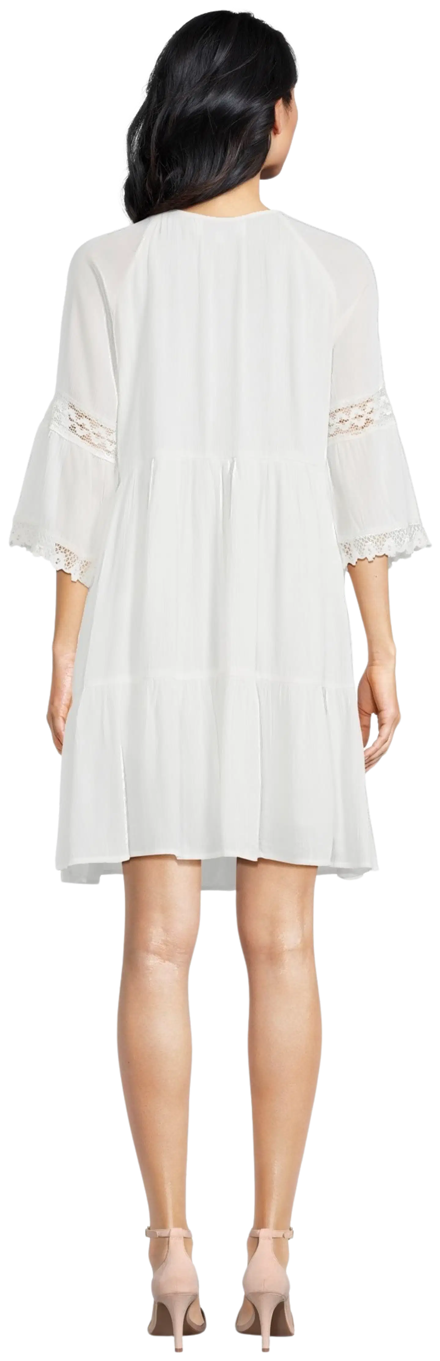 Margaux Riviera naisten lyhyt pitsimekko SDL-02 - WHITE - 3
