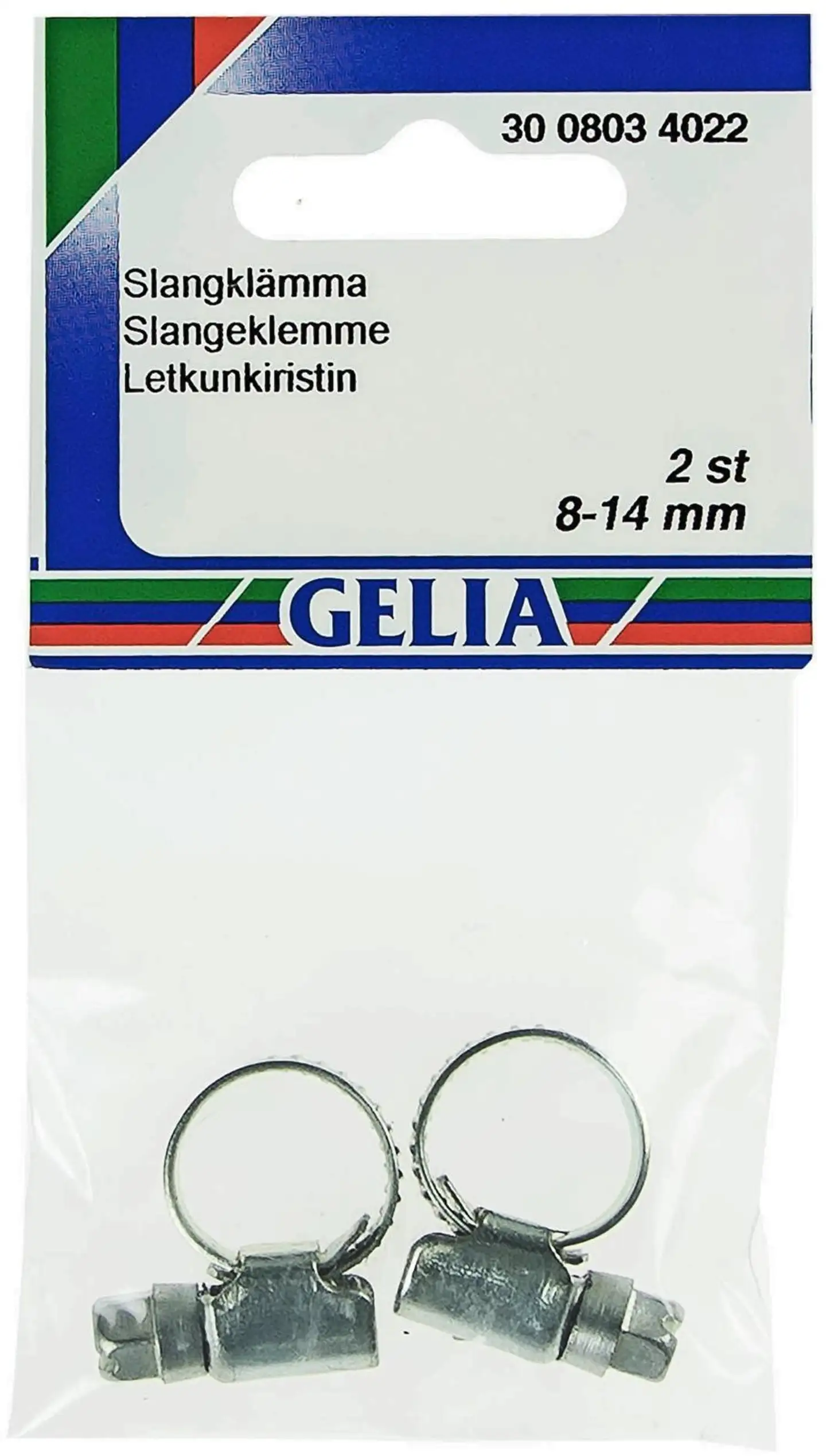 Gelia letkunkiristin galvanoitu 8-14mm/9mm 2kpl