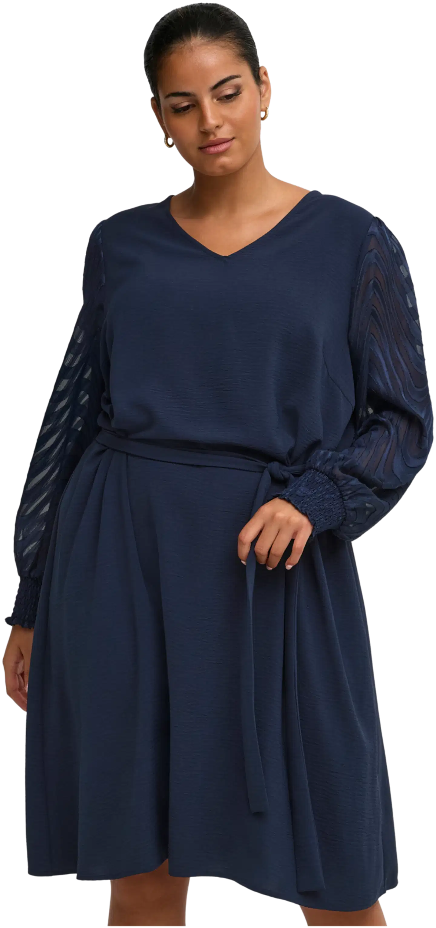 ONLY CARMAKOMA naisten mekko Carmetta - Navy Blazer - 3
