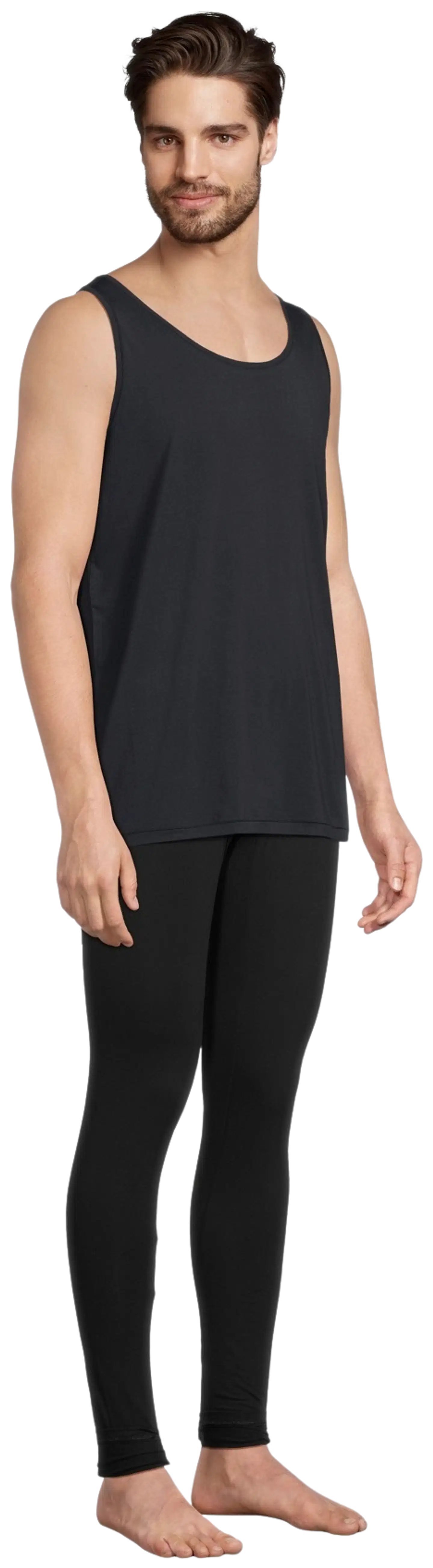 House miesten hihaton aluspaita 190H342360 - black - 4