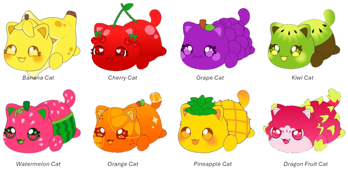 Aphmau Mysteeri M. Hedelmä Pehmo 15 Cm