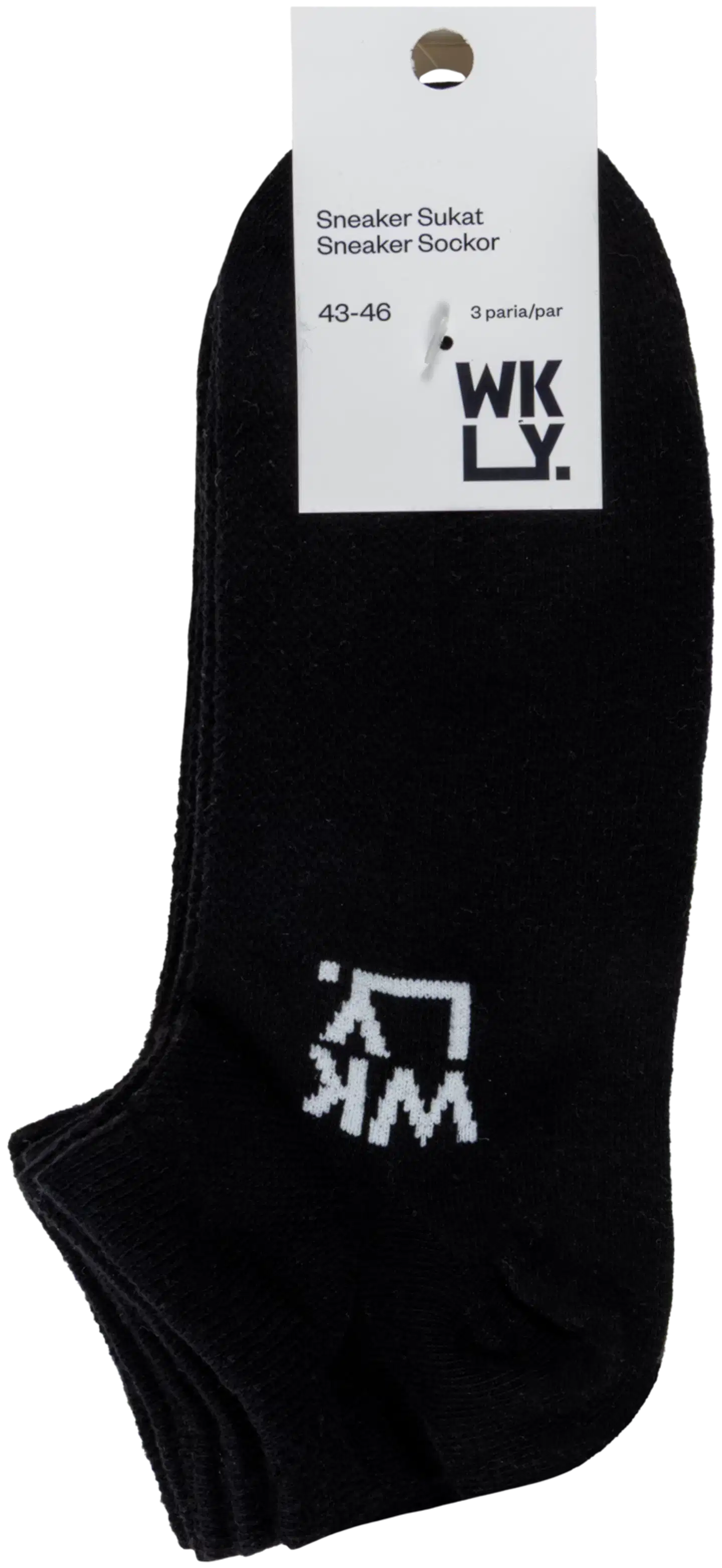 WKLY. unisex sneakersukat 193W062602 3-pack - Black - 2