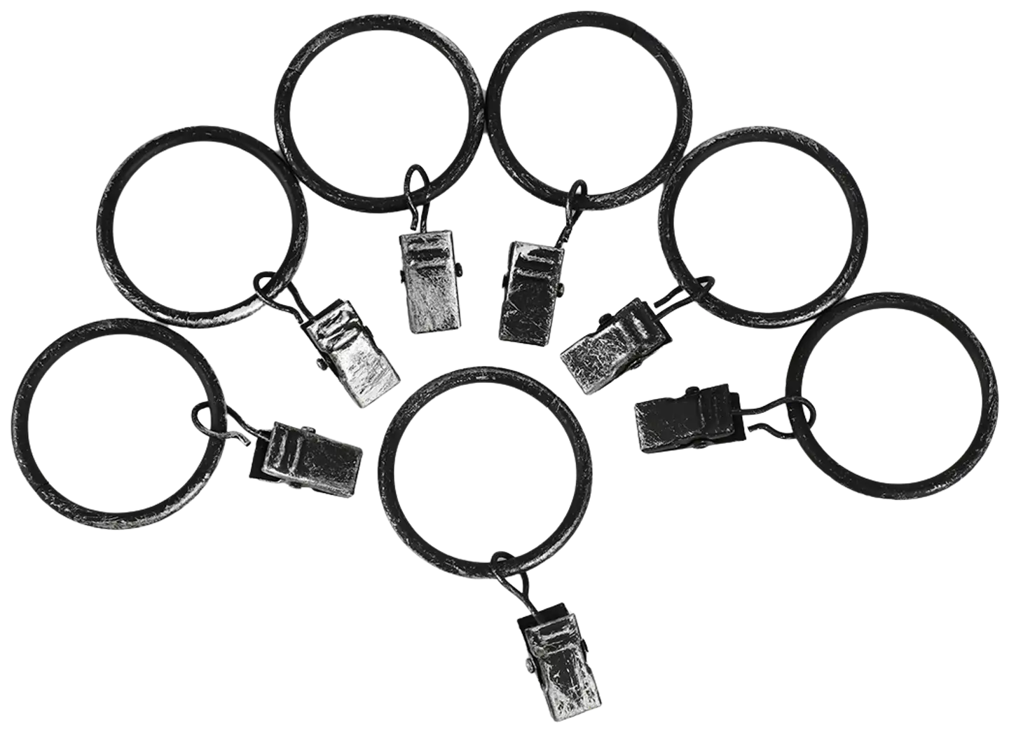 Ihanin verhorenkaat nipistimellä mustakulta 32/38 mm 10kpl/pss - 2