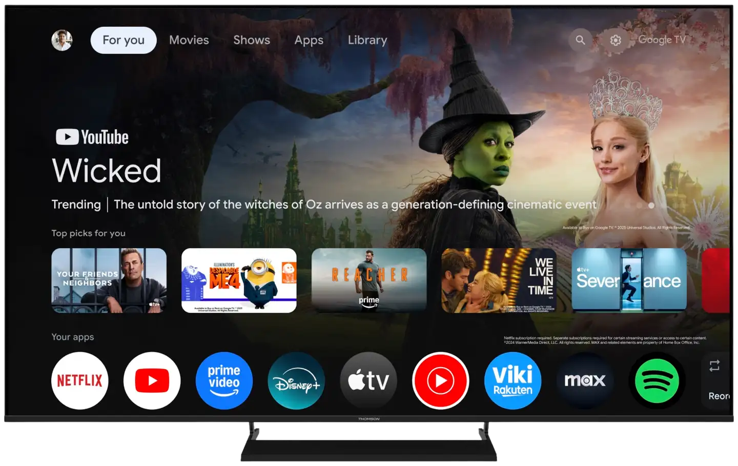 Thomson 65" 4K Google TV 65UG5X15 - 2