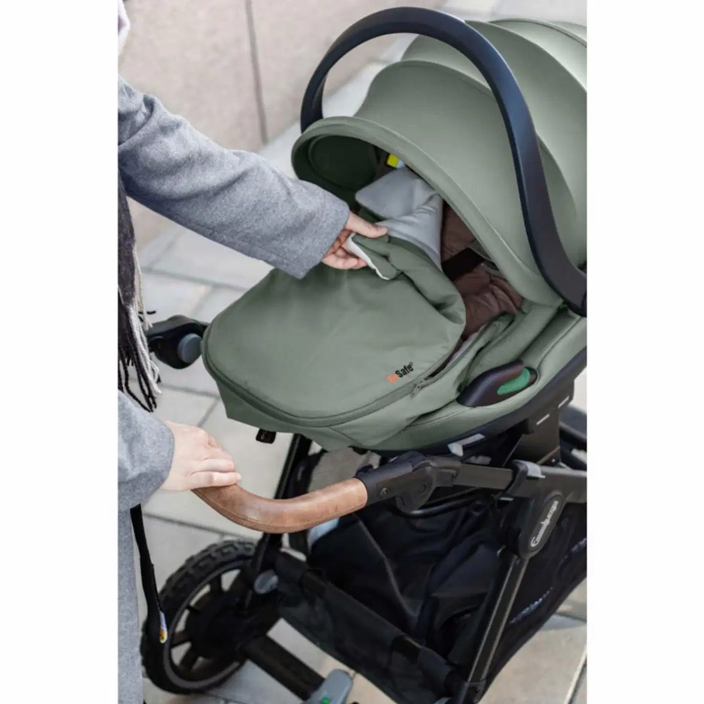 BeSafe sääsuoja turvakaukaloon vihreä - 9