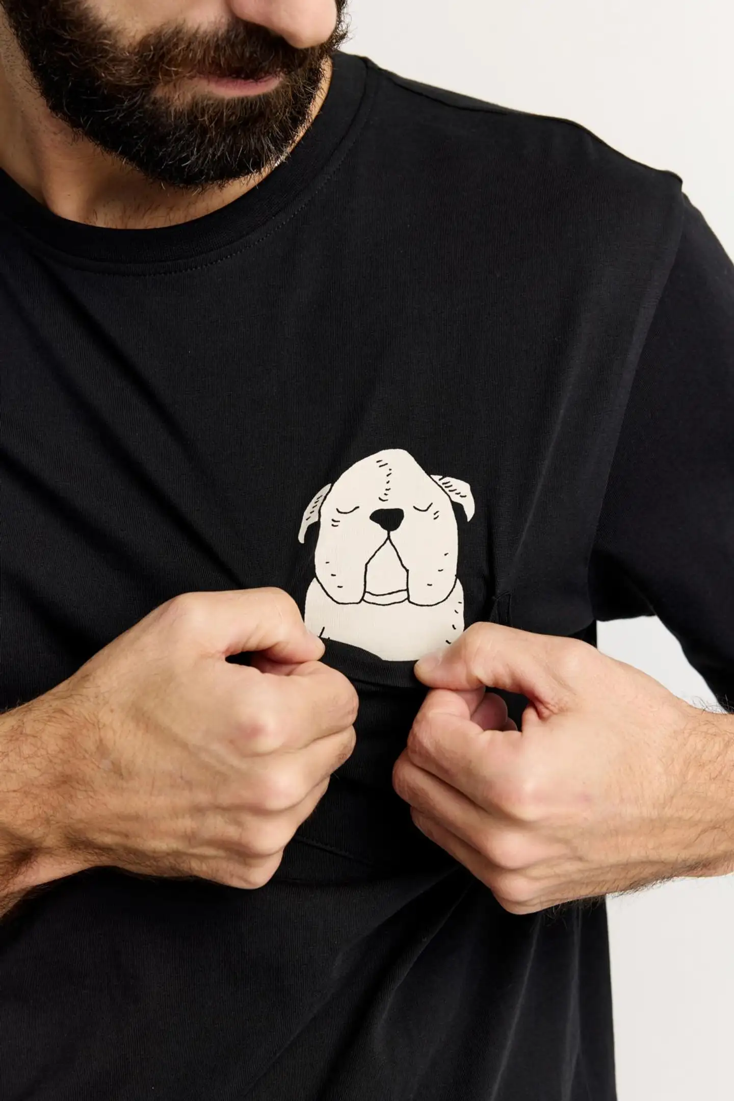 Finlayson miesten t-paita Koiruuksia - BLACK - 5