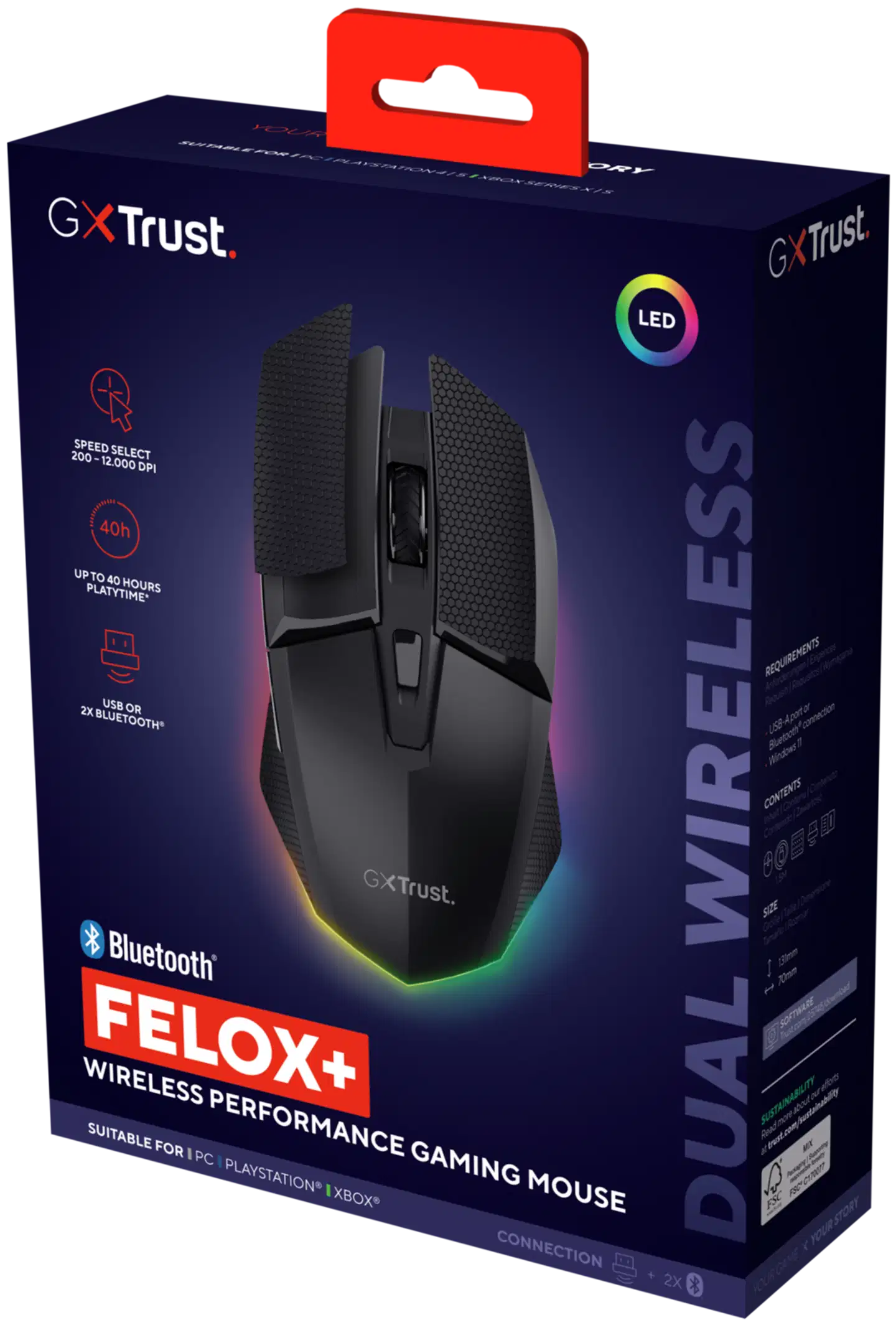 Trust GXT122 Felox+ langaton pelihiiri - 7