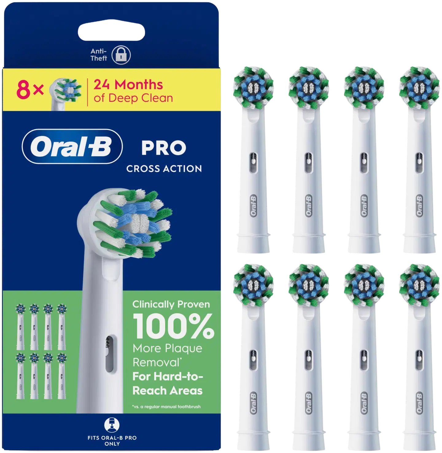 Oral-B PRO Cross Action vaihtoharja 8kpl - 1