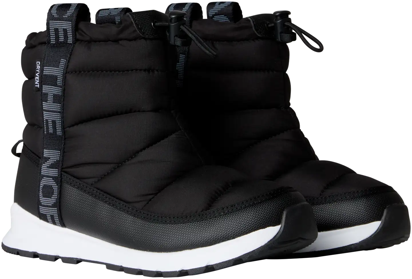 The North Face lasten vedenpitävä talvijalkine Y Thermoball Pull-On WP - TNF BLACK/TNF WHITE - 4