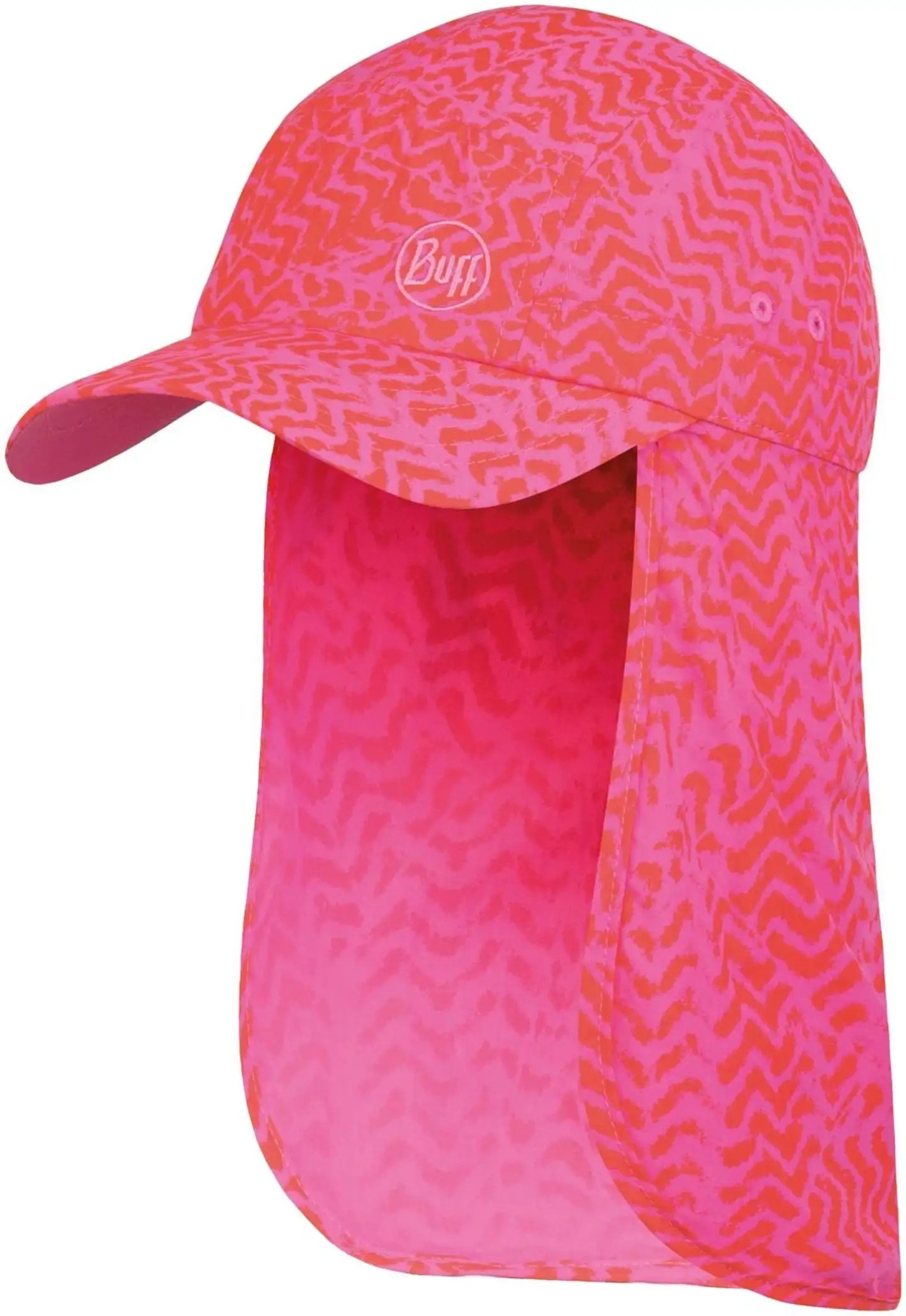 BUFF lasten lippis niskasuojalla Sahara Cap Kids Kumkara Fuchsia - 1