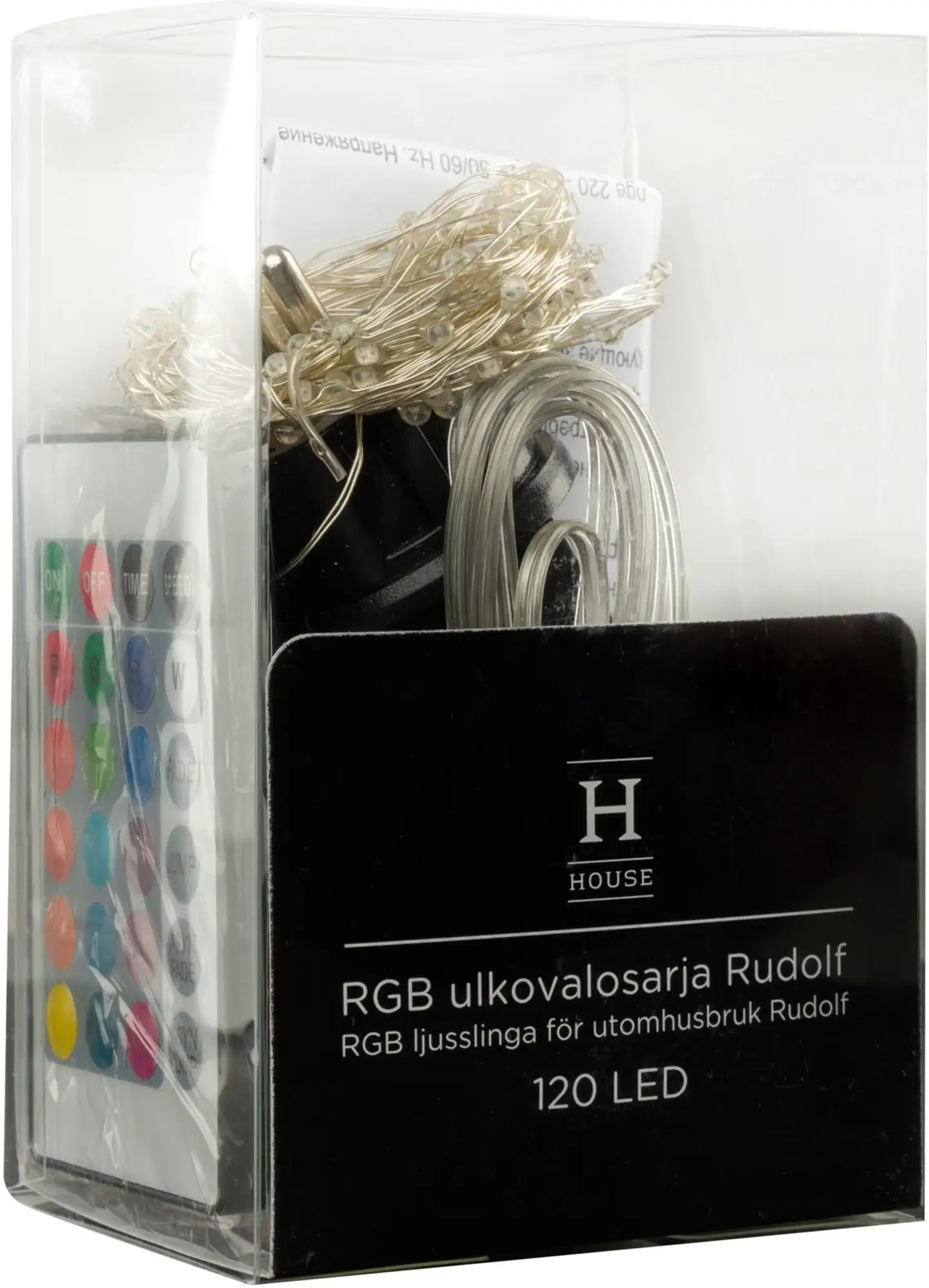 House RGB ulkovalosarja Rudolf 120 LED IP44