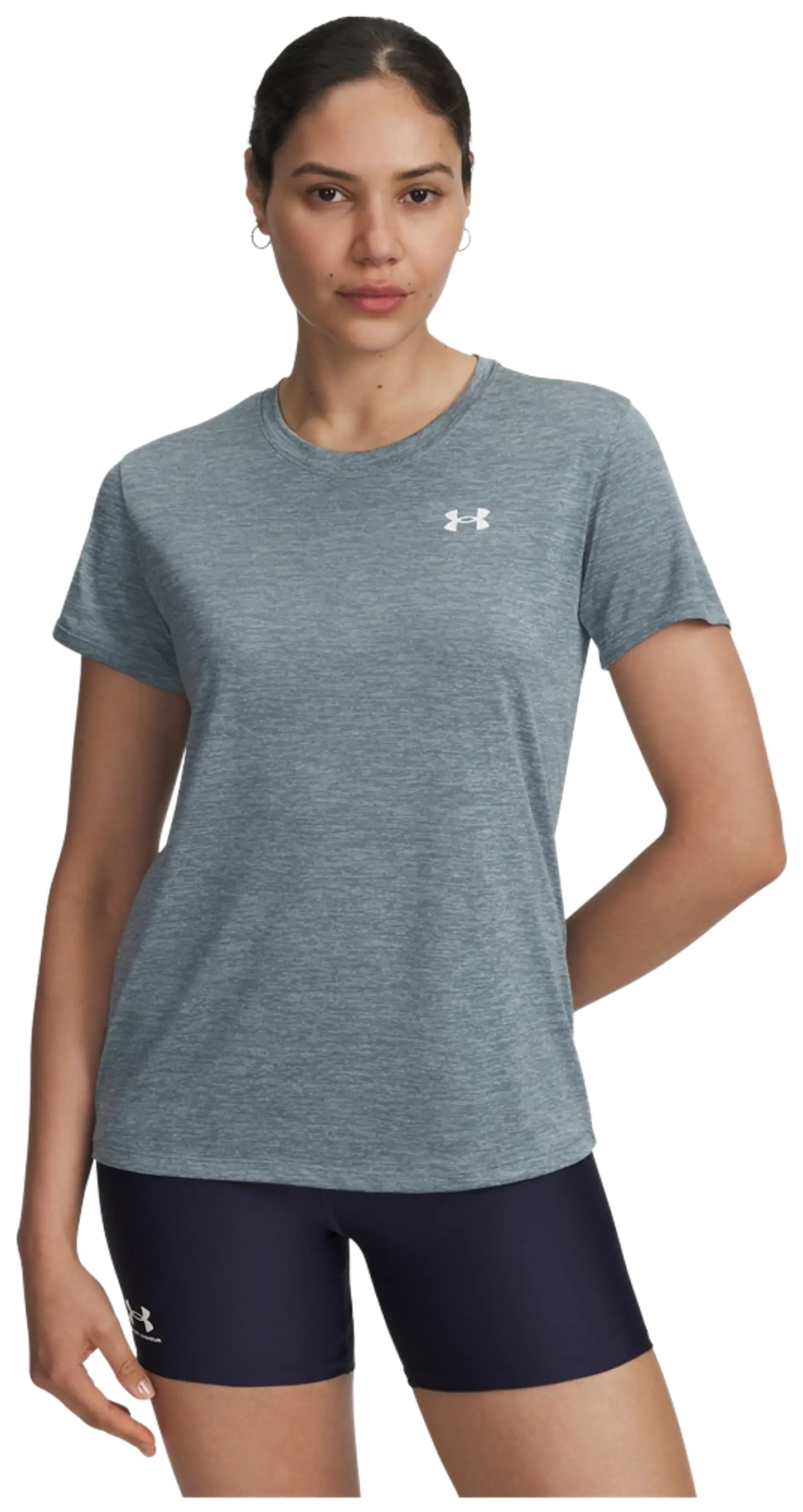 Under Armour naisten lyhythihainen treenipaita Tech SSC Twist 1384230 - Jasper Blue - 3
