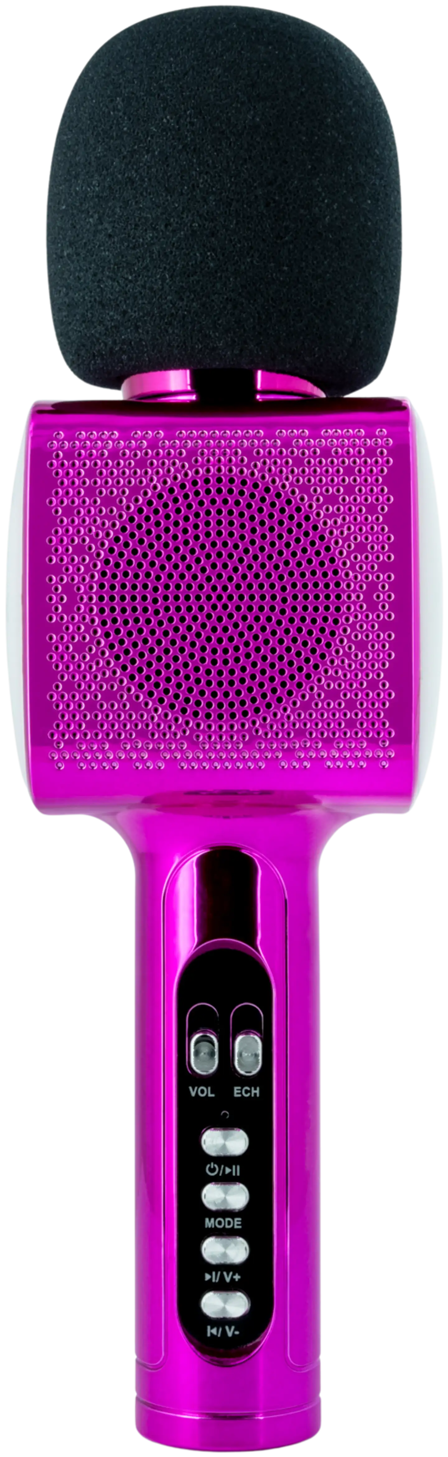 BigBen karaokemikrofoni Bluetooth yhteydellä pinkki - 2