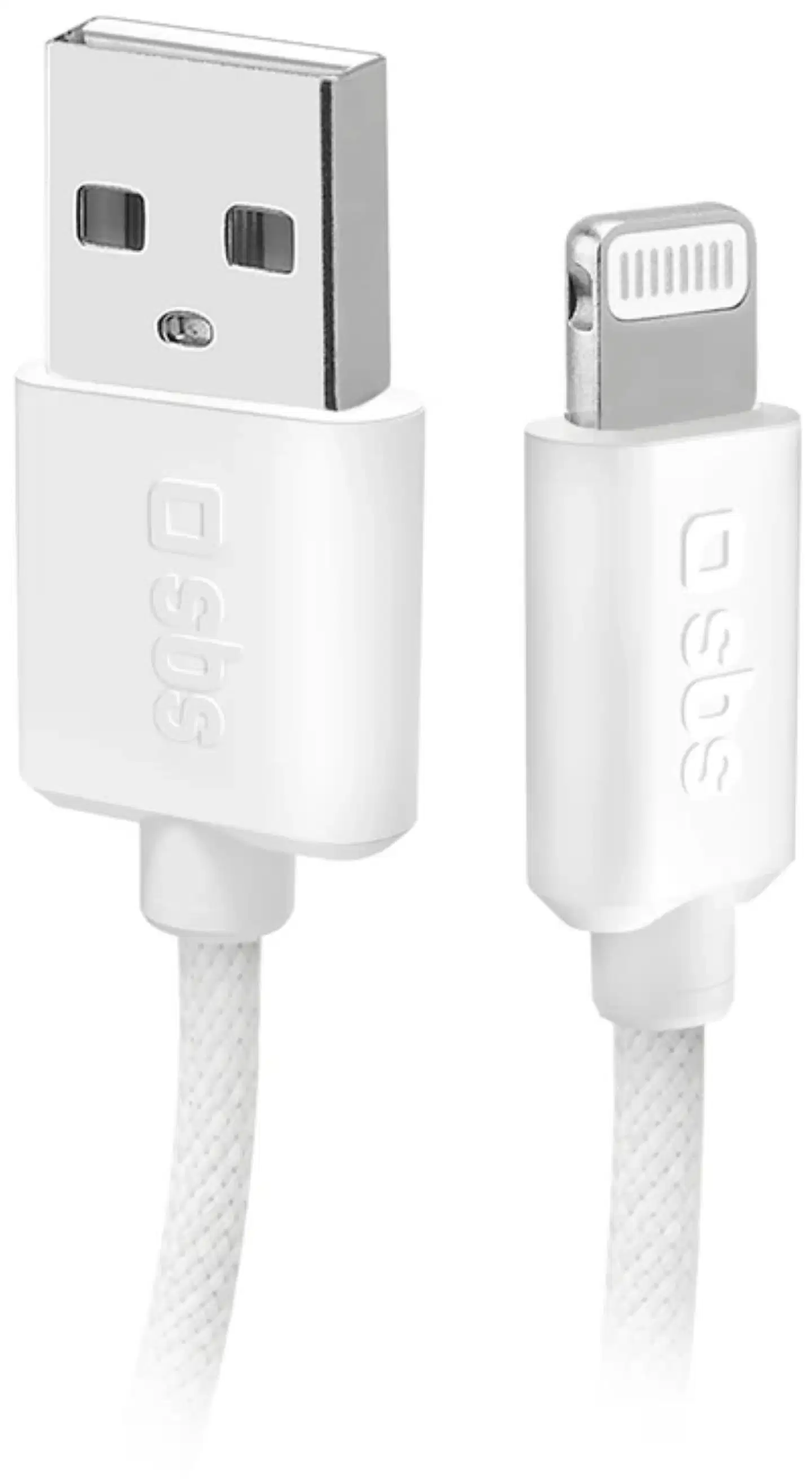 SBS latauskaapeli Usb-A To Lightning punottu 1,5 M harmaa - 1