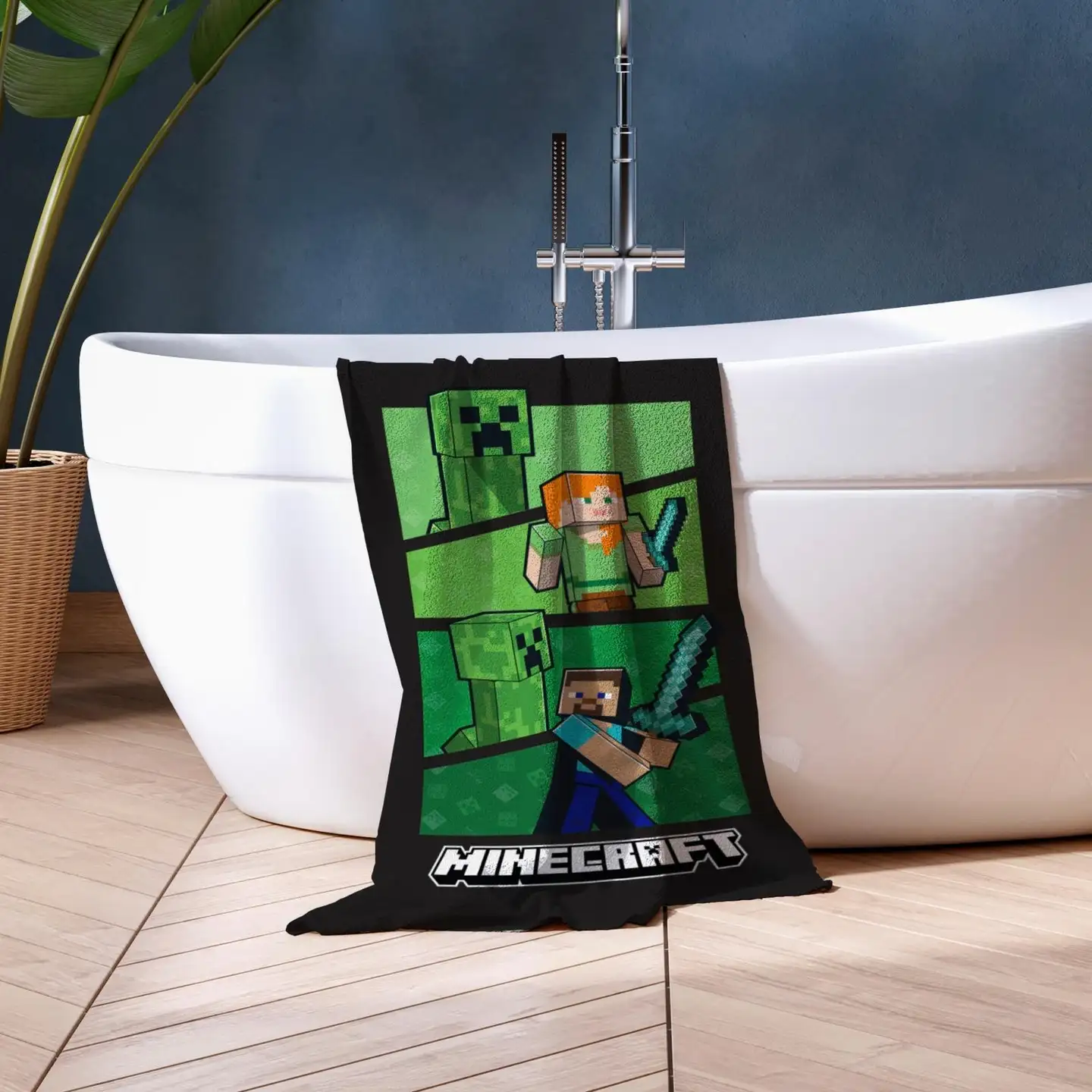 Minecfarft lasten kylpypyyhe 70x140 cm monivärinen - 8