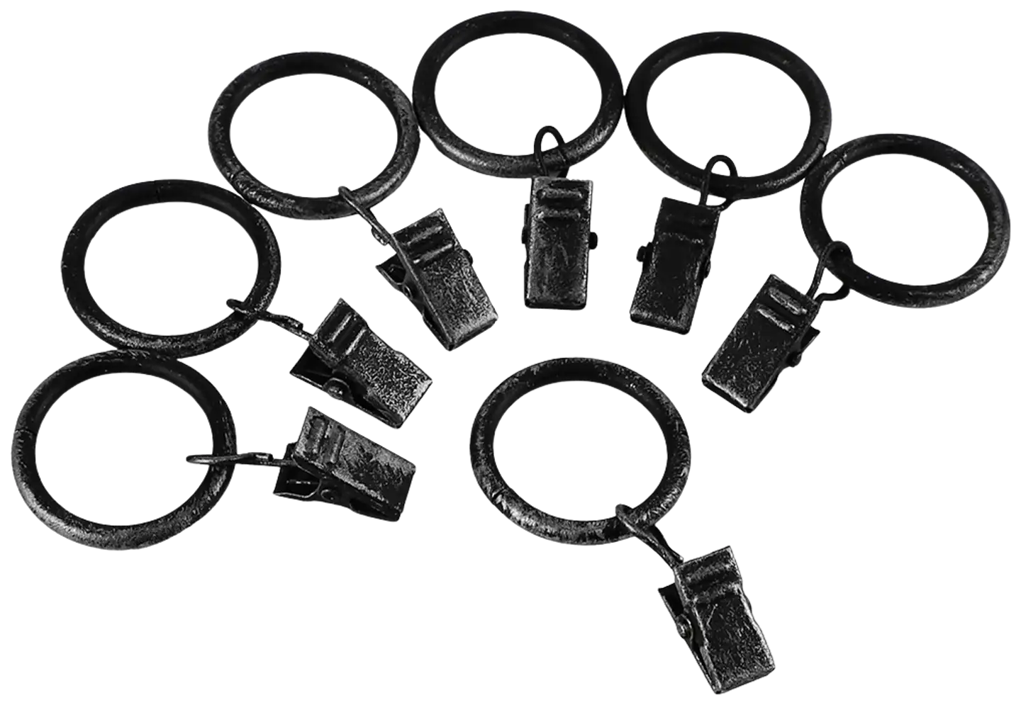 Ihanin verhorenkaat nipistimellä mustakulta 25/32mm 10kpl/pss - 2