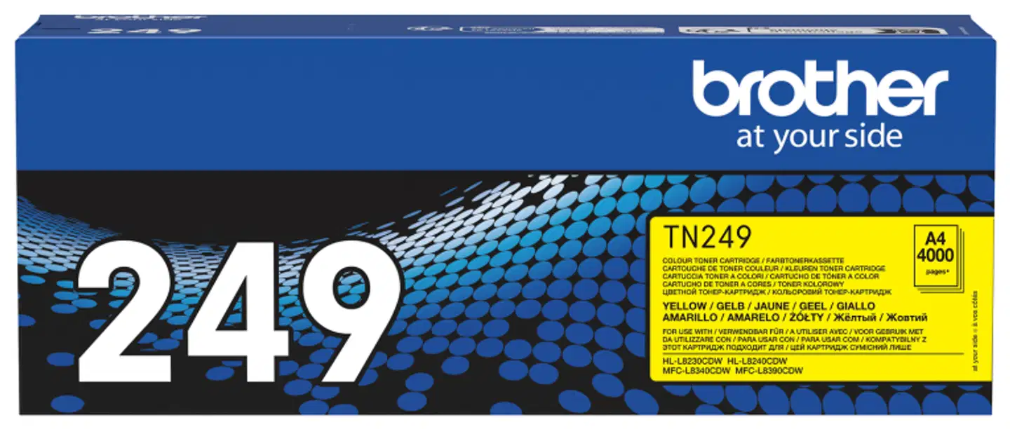 Brother laservärikasetti TN249Y keltainen - 1