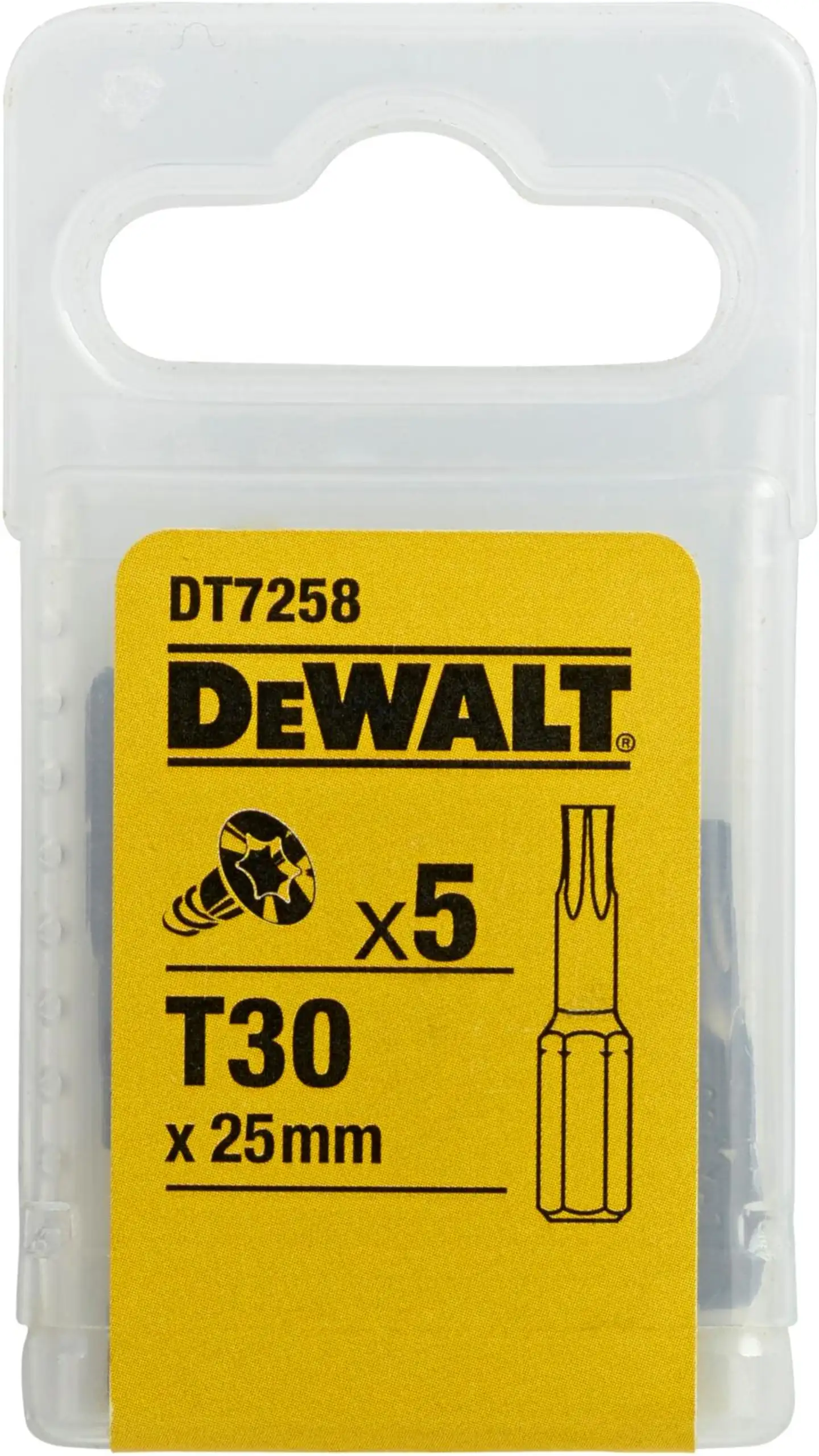 Dewalt ruuvauskärki T30, 5 kpl - 1