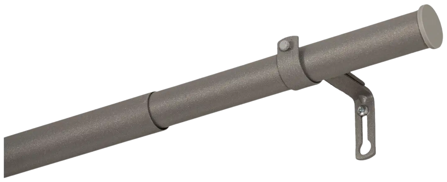 Hasta säädettävä verhotanko, antiikkihopea - 1