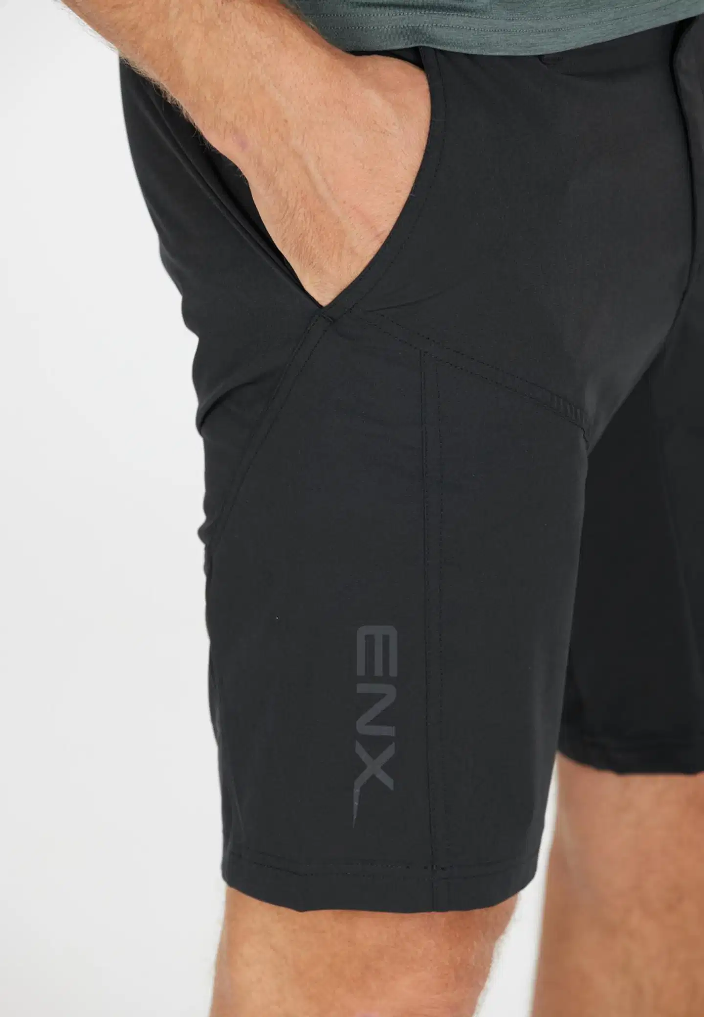 Endurance miesten Benal  2-in-1 pyöräilyshortsit - 1001 Black - 7