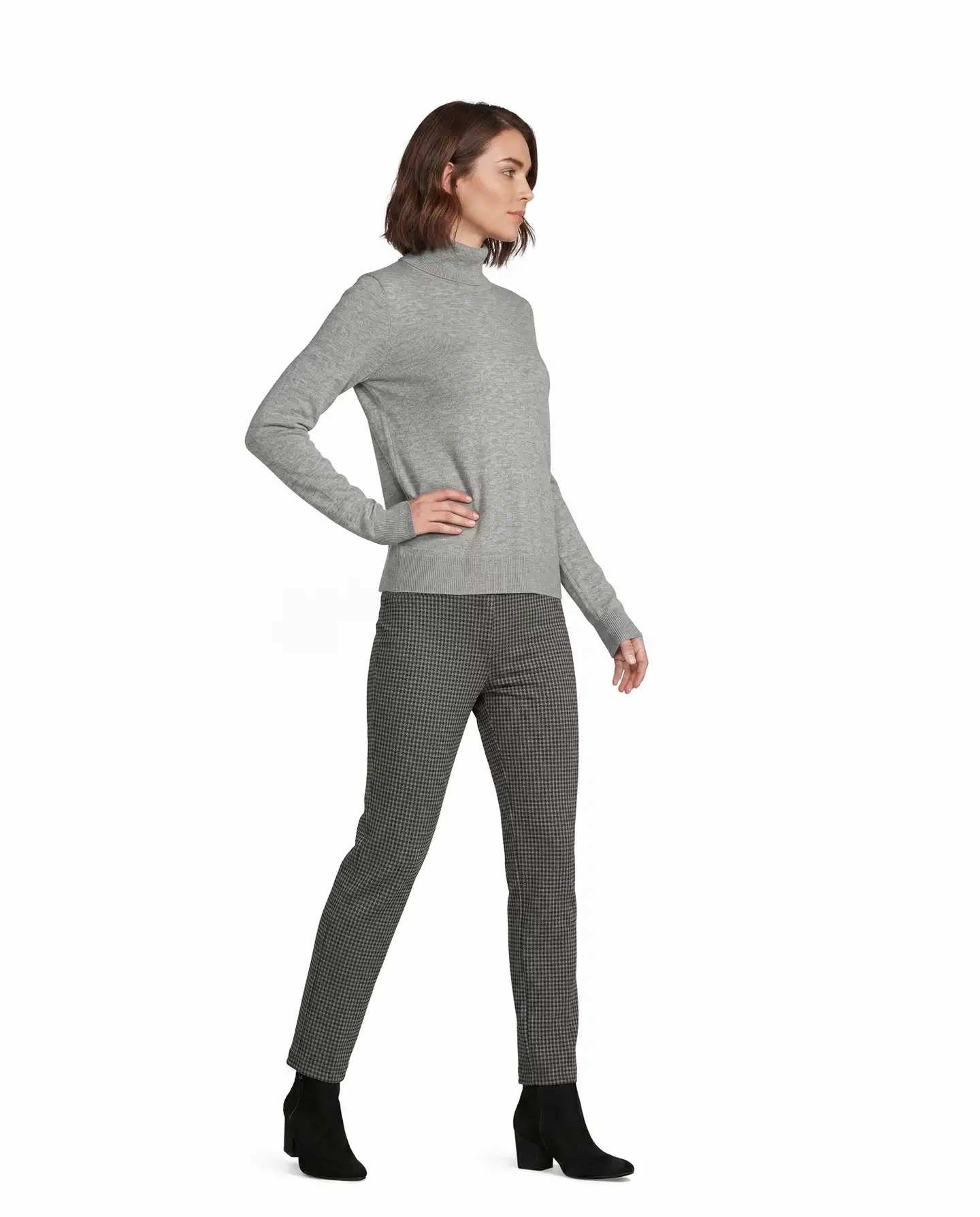London Fog naisten merinovillapoolo 213L264005 - light grey - 4