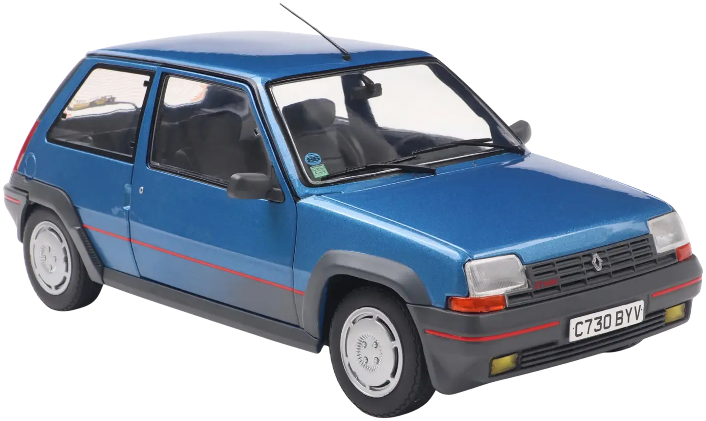 Solido 1:18 Renault 5 GT Turbo MK1 Alpine blue, keräilyauto, pienoismalli - 2