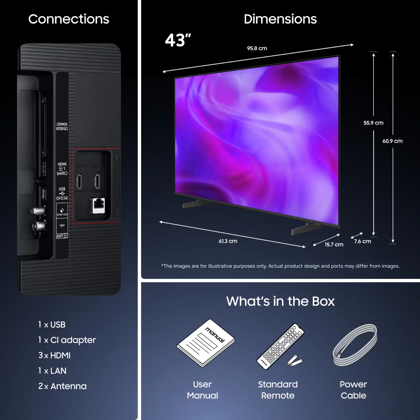 Samsung 43" 4K UHD Smart LED TV TU43U7005HUXNA - 5