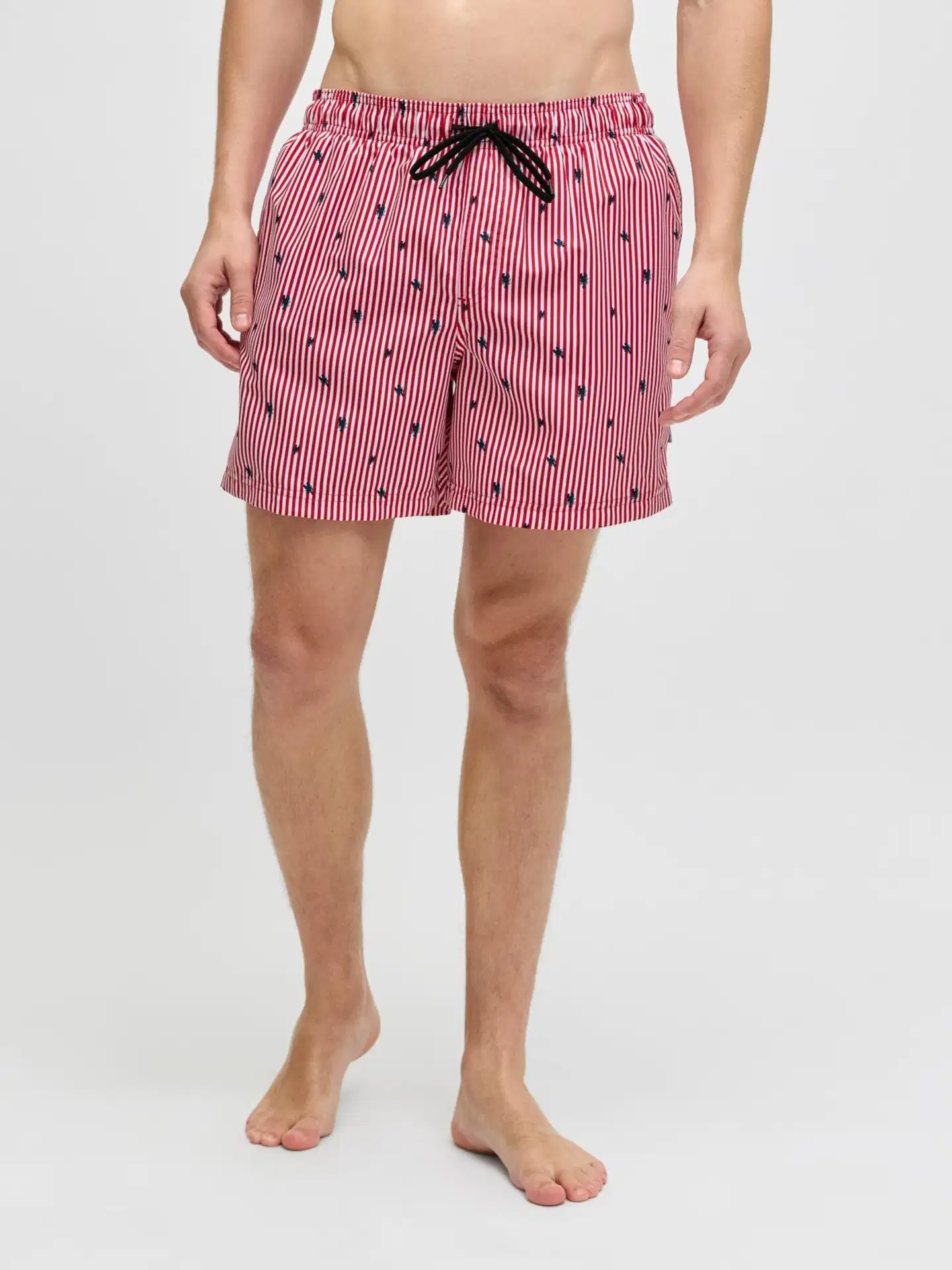 JJ REBEL miesten uimashortsit Jrebhawaii - True Red - 3