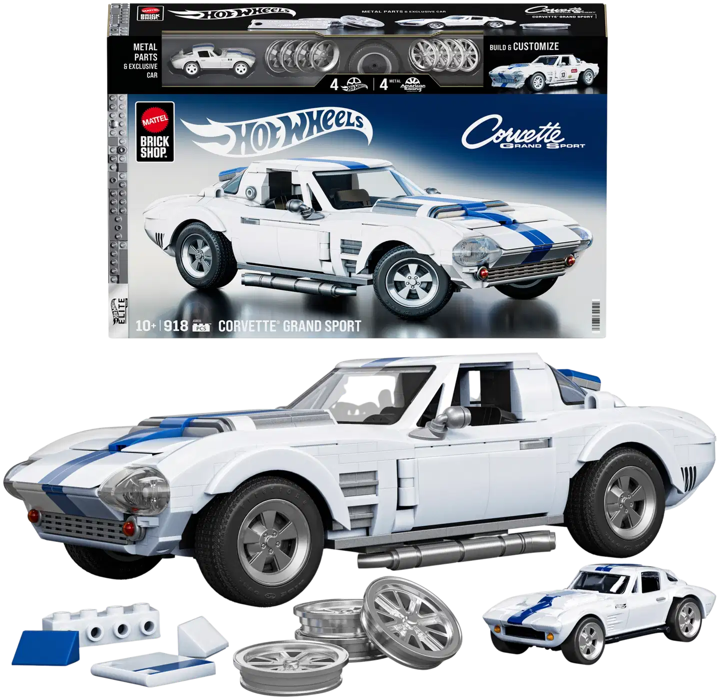 Hot Wheels Elite Series Corvette -Rakennussarja - 1