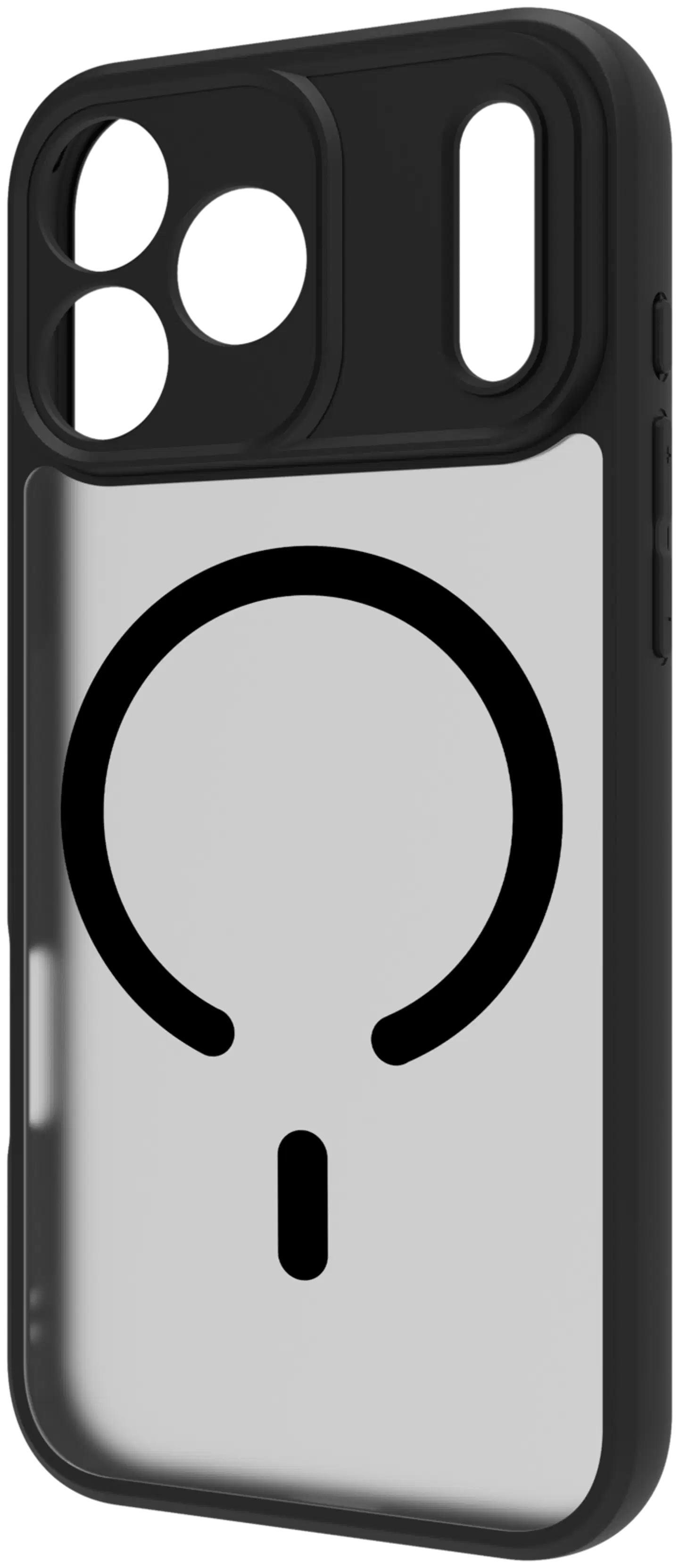 Wave MagSafe -yhteensopiva Frosty-puhelinsuoja Apple iPhone 18 Pro Max/Apple iPhone 17 Pro Max läpikuultava musta