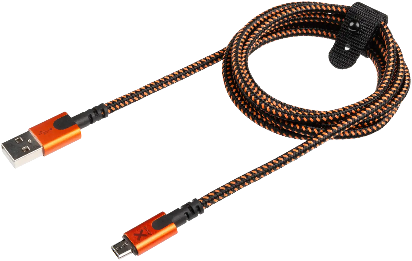 Xtorm USB-A/MicroUSB kaapeli 1,5m CXX001 musta/oranssi - 1