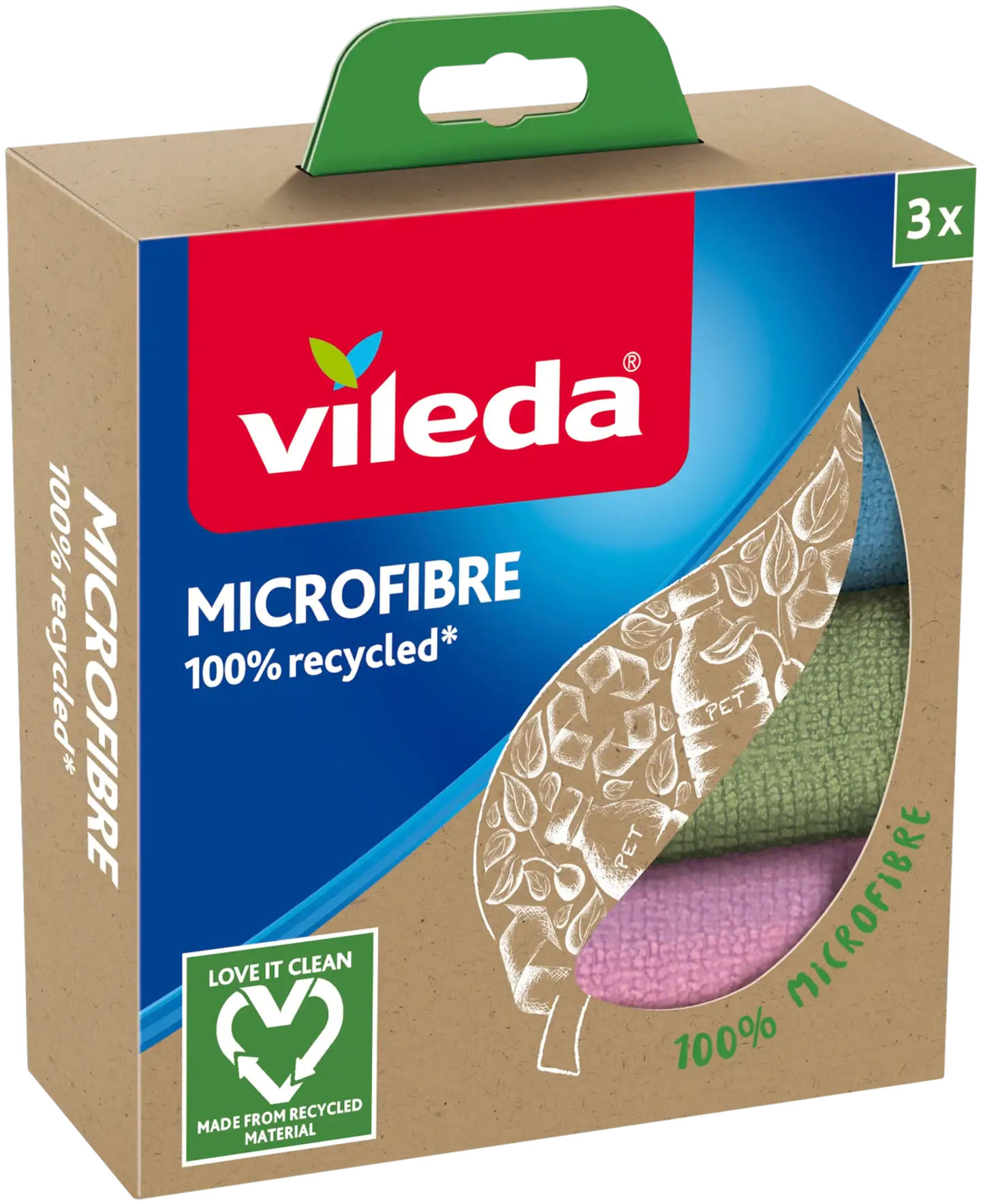 Vileda Microfibre 100% recycled siivousliina