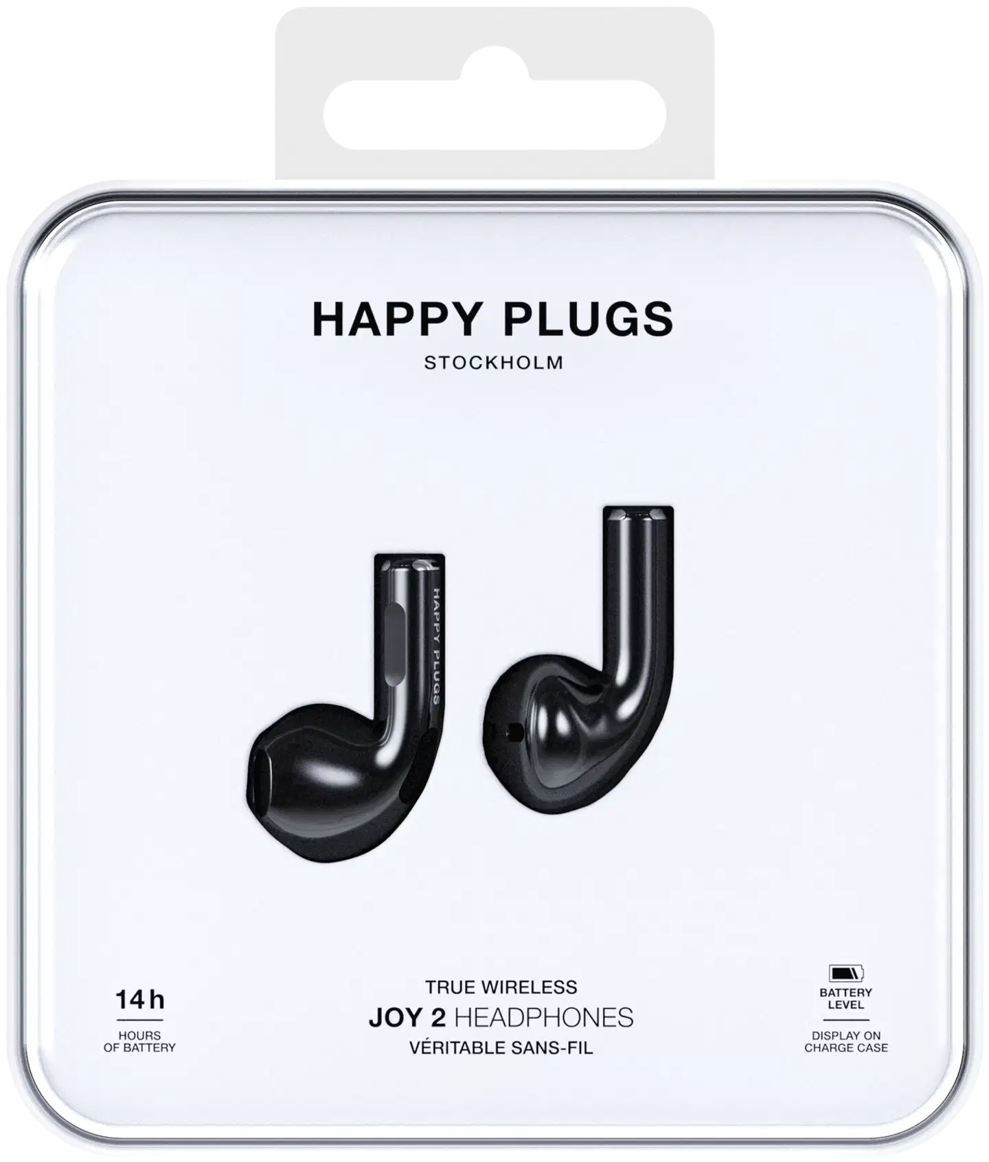 Happy Plugs langattomat nappikuulokkeet Joy 2, musta - 5
