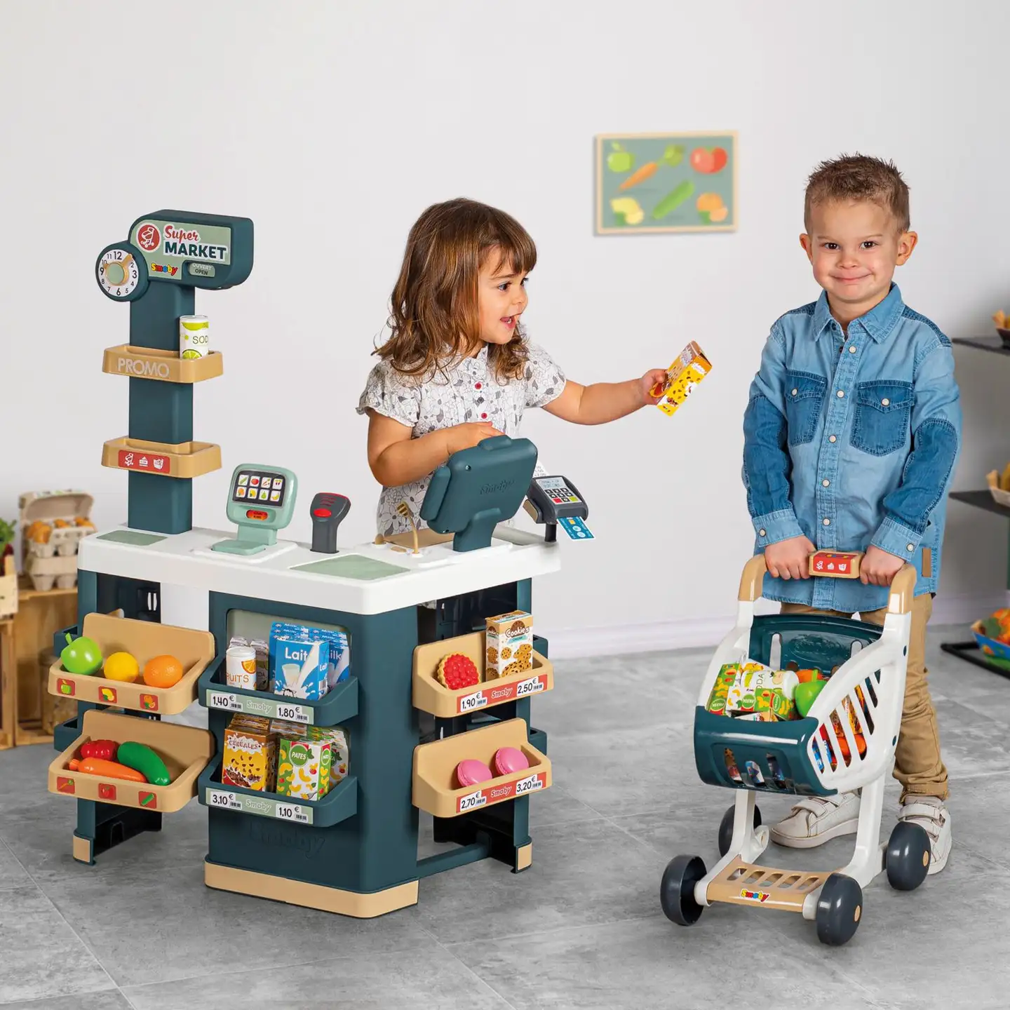 Smoby Supermarket hauskoihin kauppaleikkeihin - 7
