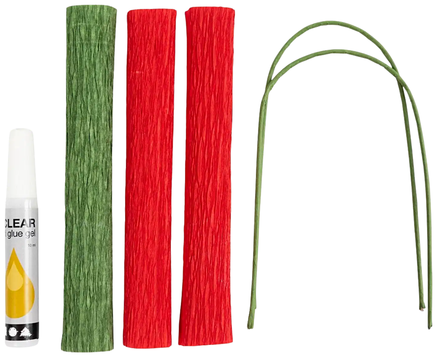 Creativ Company askartelusetti mini kreppipaperi, ruusut - 3