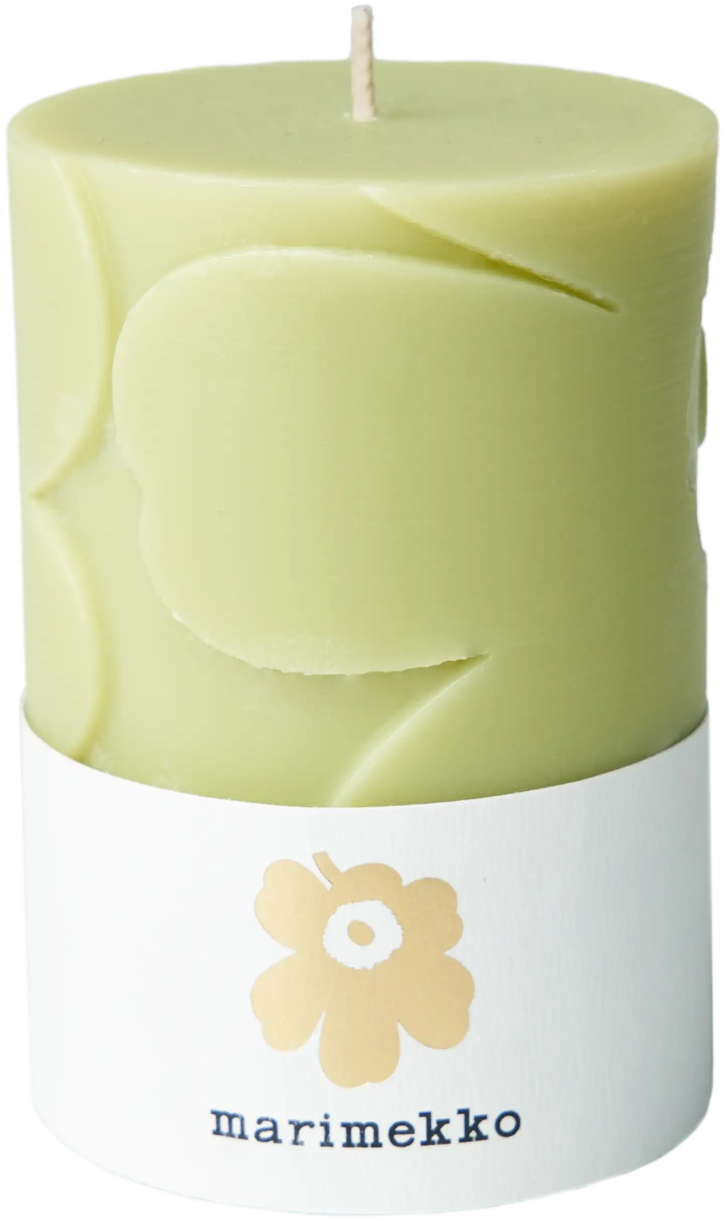 Marimekko Unikko vaaleanvihreä pöytäkynttilä 1kpl/6,5x10cm - 1