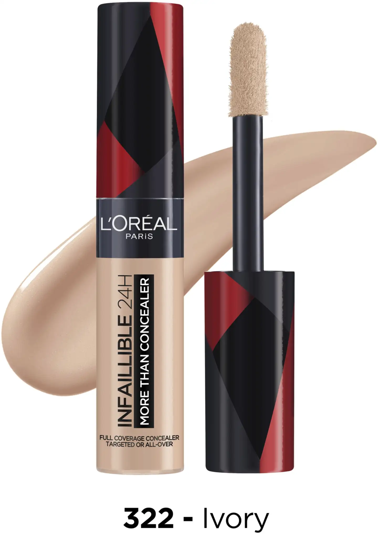 L'Oréal Paris Infaillible More Than Concealer peitevoide 322 Ivory 11ml - 3