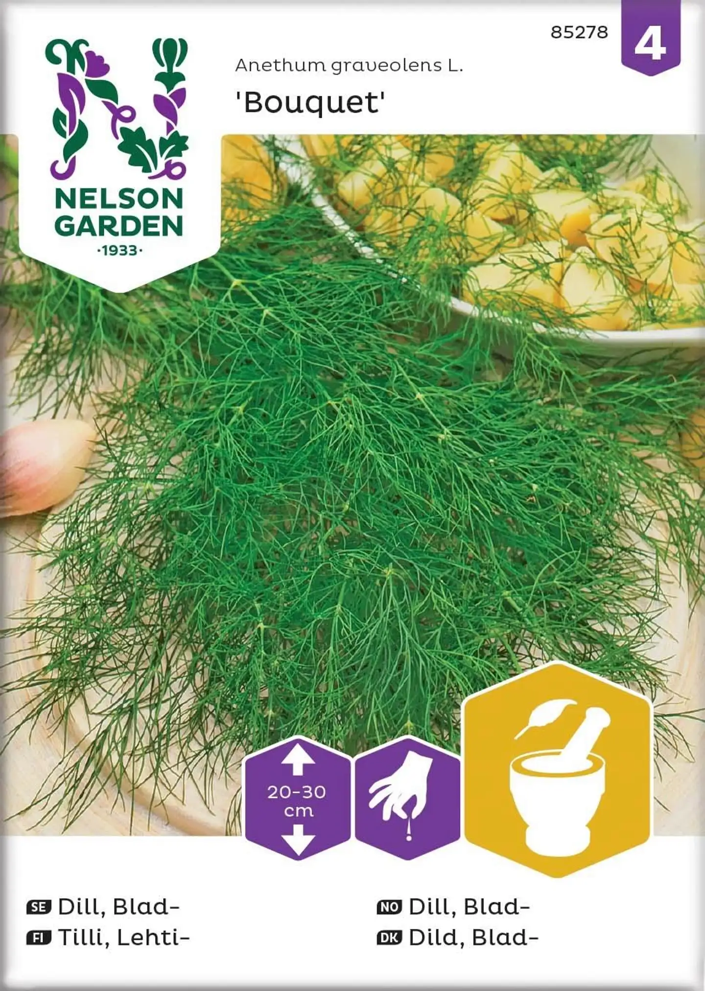 Nelson Garden Siemen Tilli, Bouquet