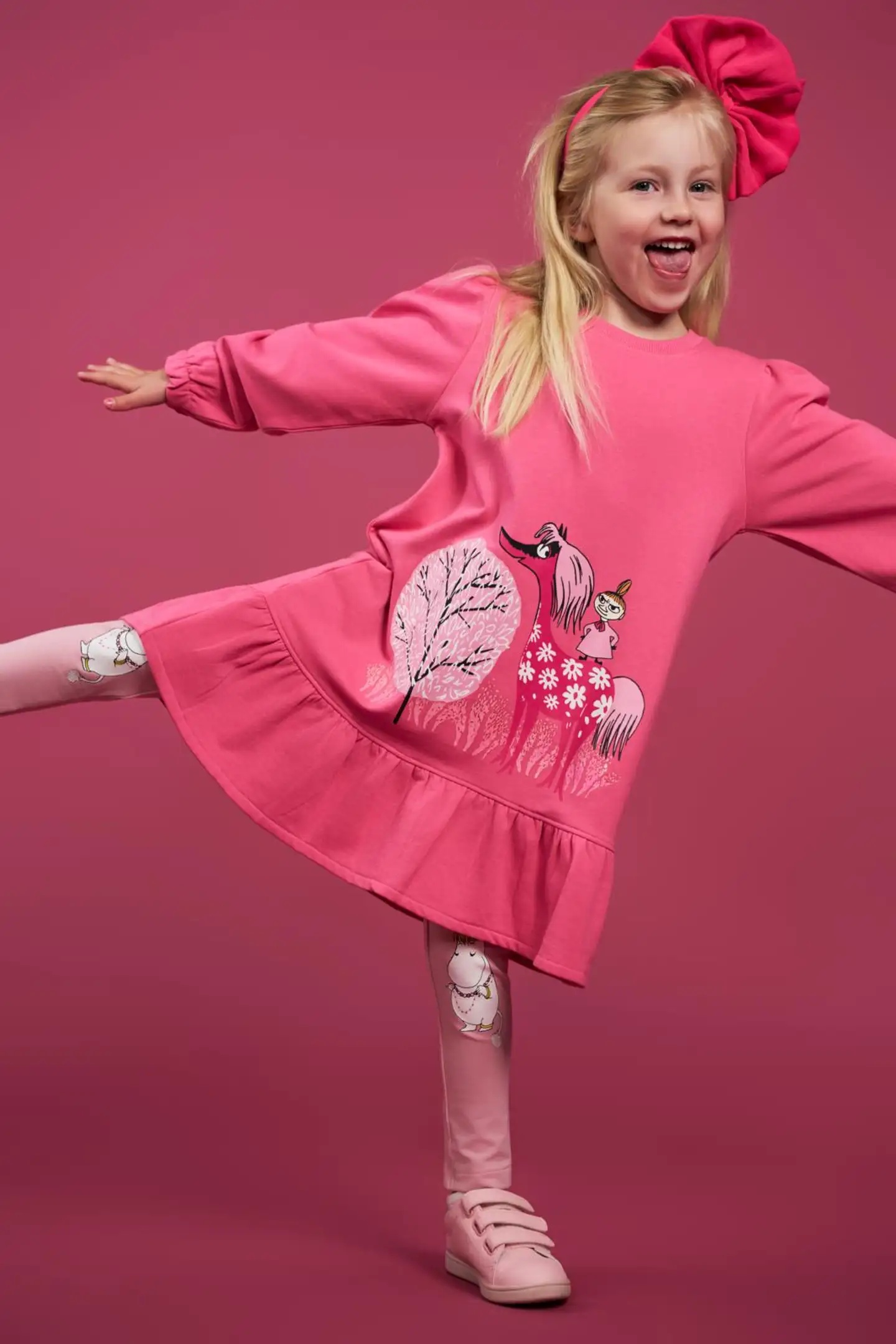 Muumi lasten mekko Kikka 590163 - Pinkki - 3