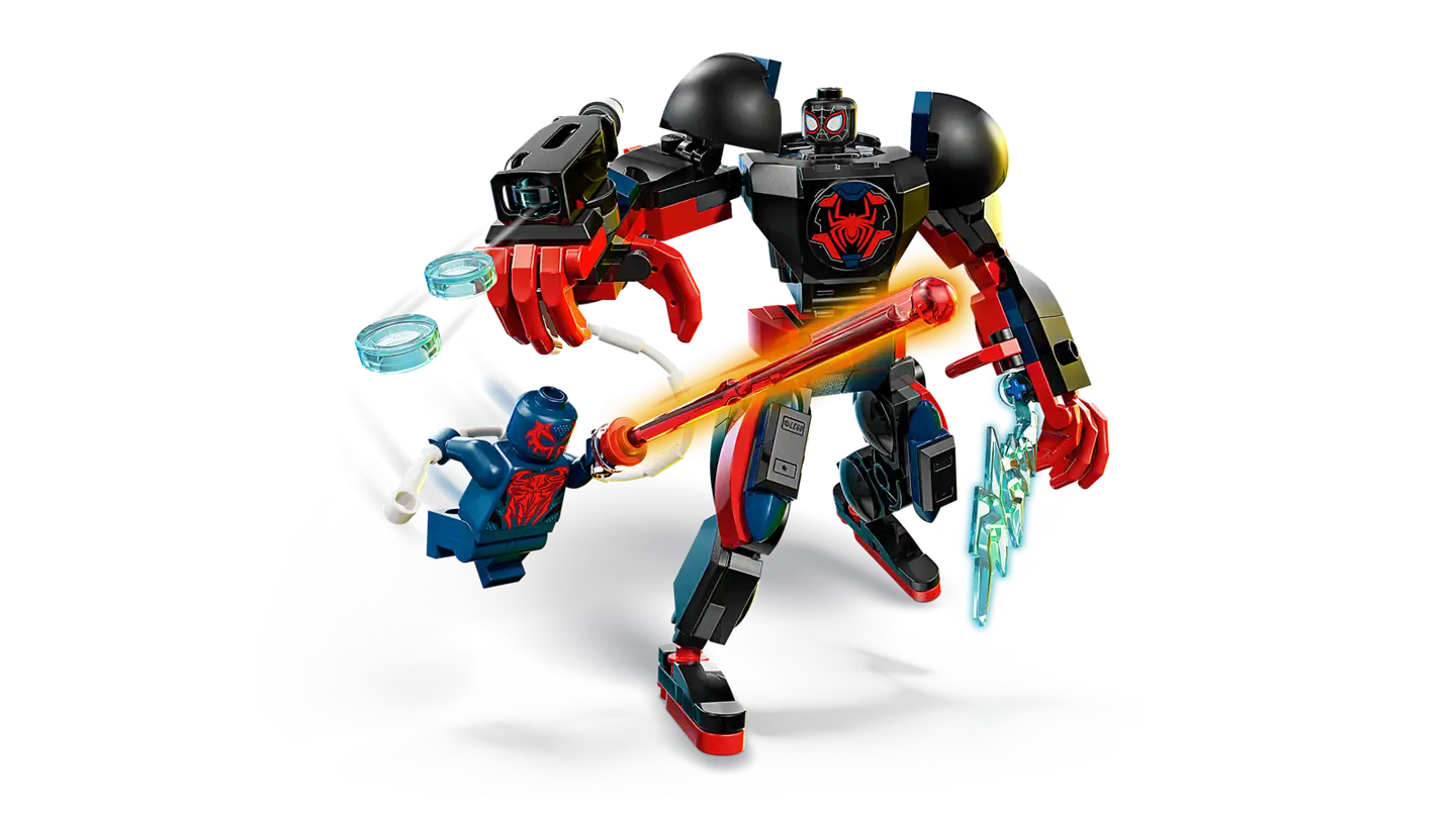 LEGO® Super Heroes Marvel 76337 Miles Moralesin robotti vastaan Spider-Man 2099 - 9