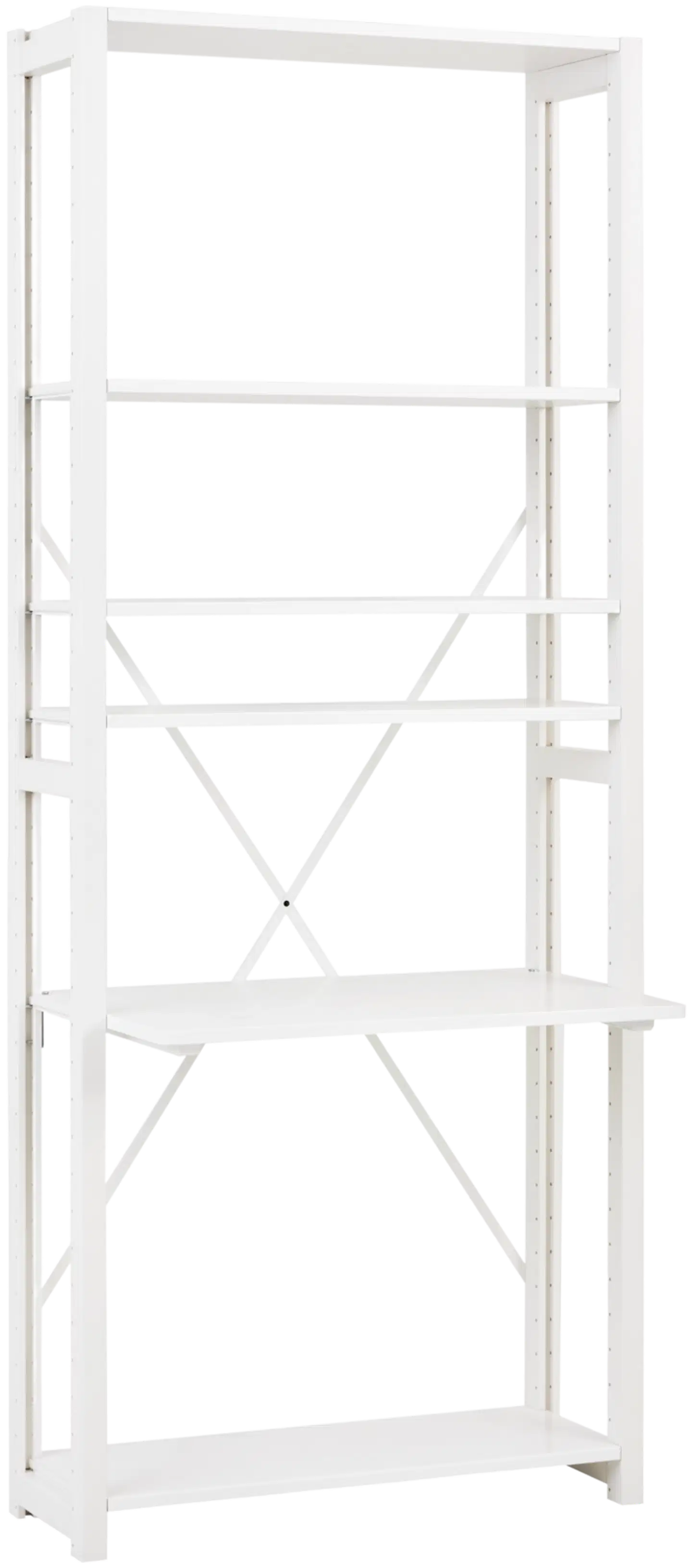 Lundia Classic työpiste, ulkoneva taso - VALKOINEN - 2