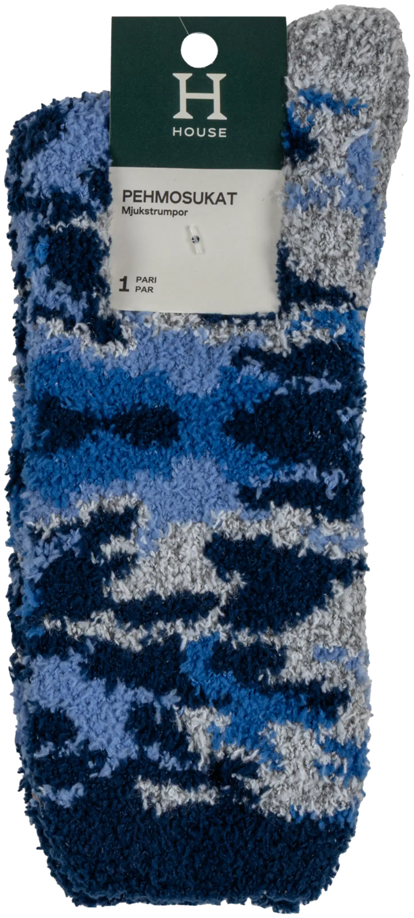 House miesten pehmosukat 193H322602 - Blue camo - 2