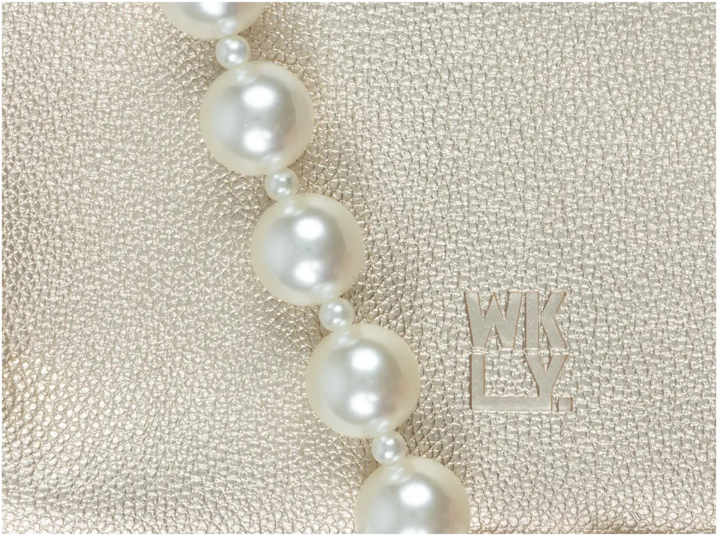 WKLY. juhlalaukku Luna - Light Gold - 2