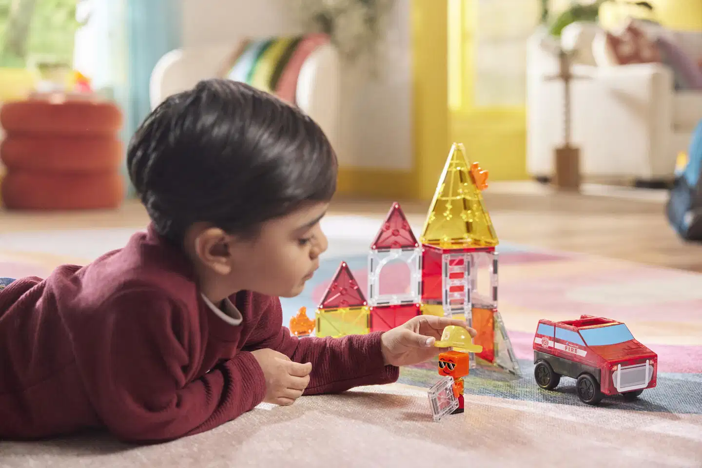 Magna-Tiles palo- ja pelastusasema 27 osaa - 16