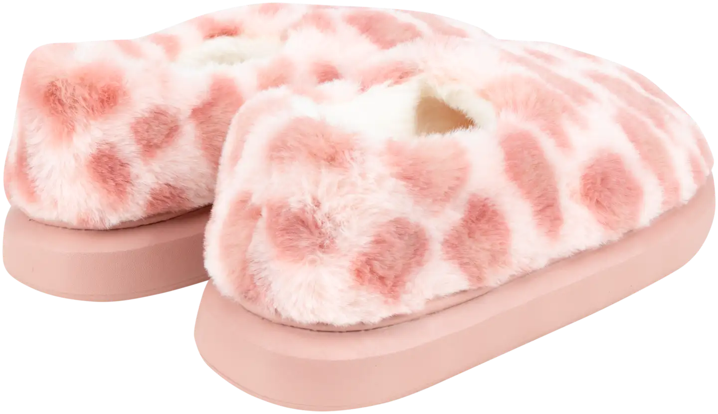 TEX naisten leopardikuvioiset kotitossut I989887 - pink - 2