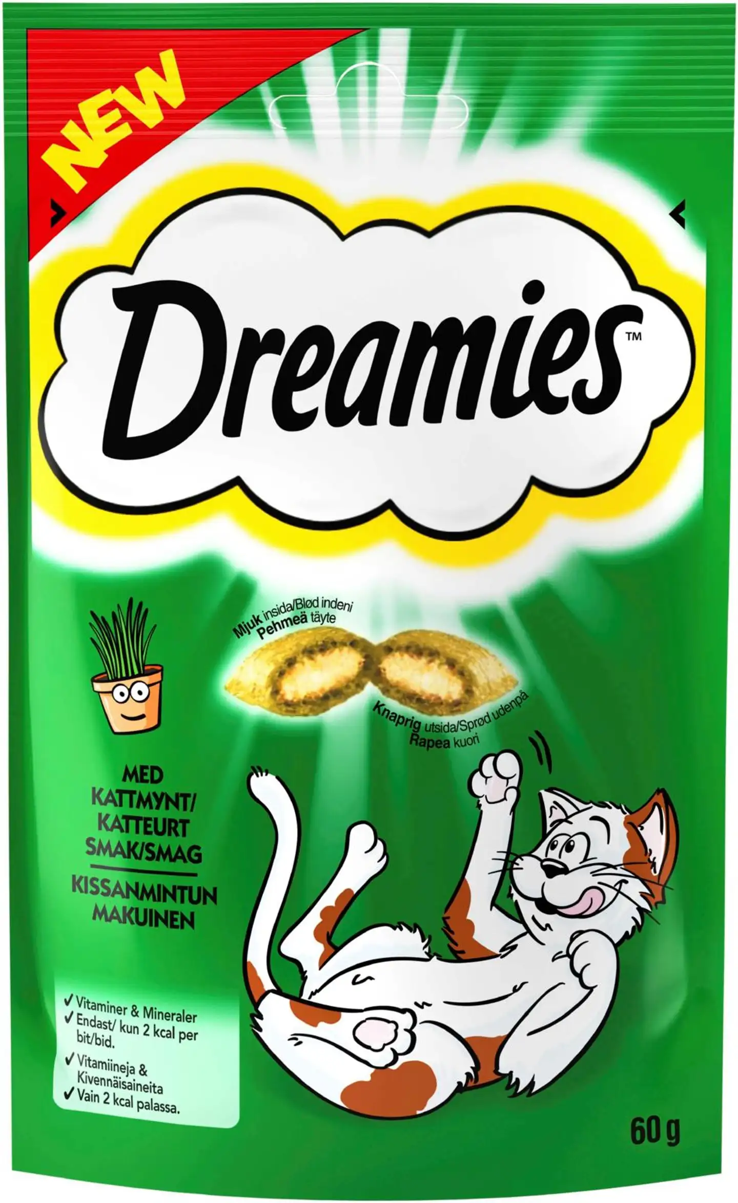 Dreamies Kissanmintun makuinen - Kissanherkku pussissa - (60 g)