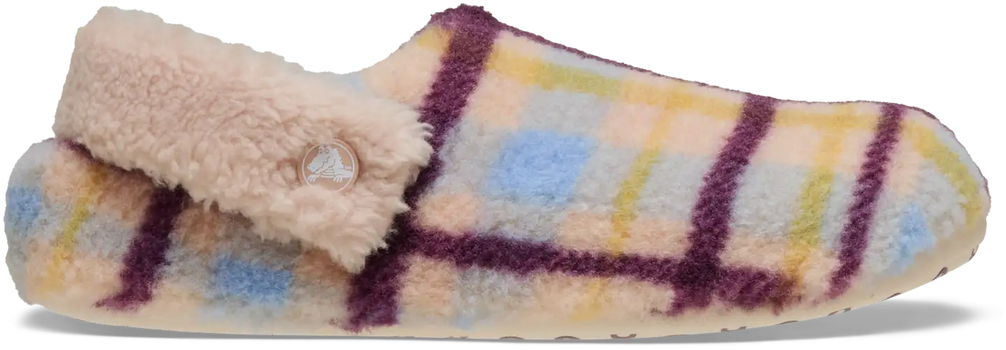 Crocs naisten tohveli Classic Cozzzy Plaid Slipper - Pink Caramel - 1