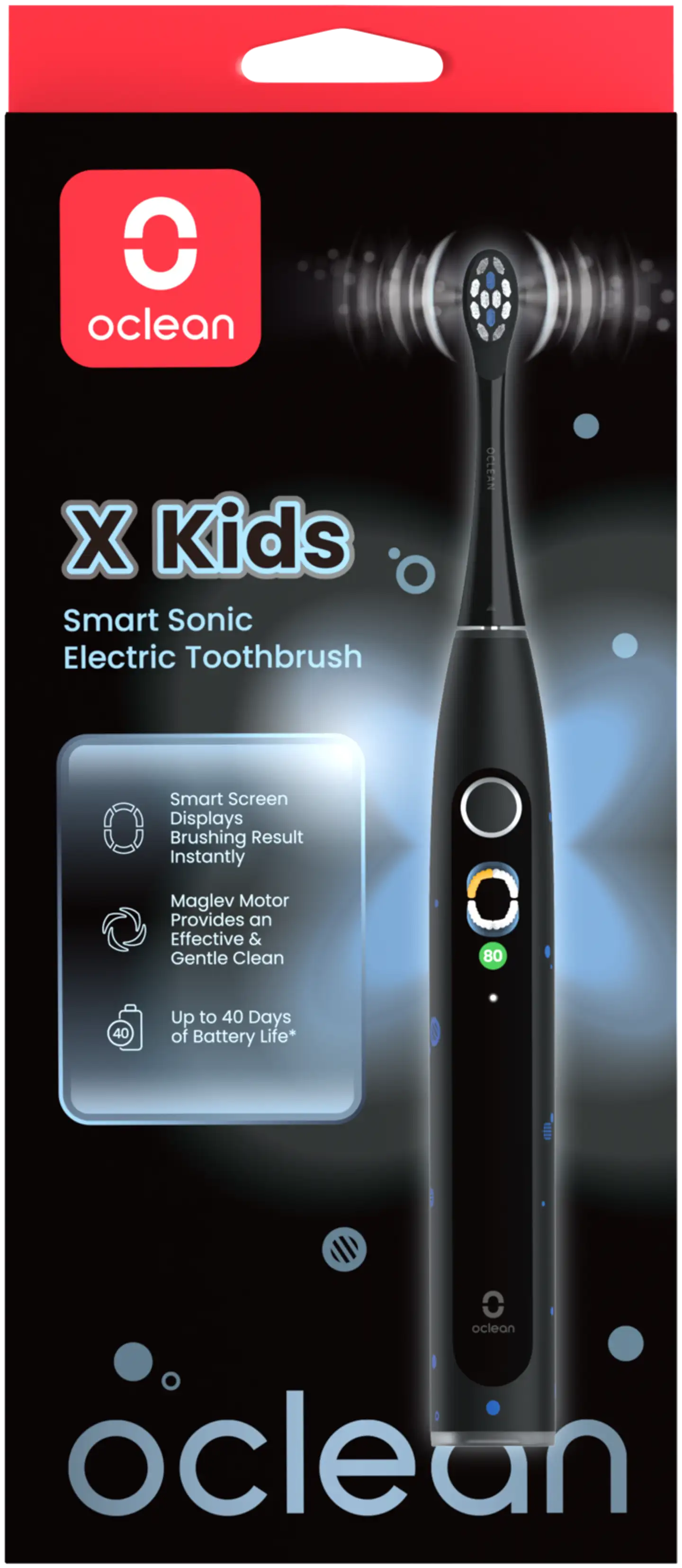 Oclean sähköhammasharja X Kids musta C01000774 - 5