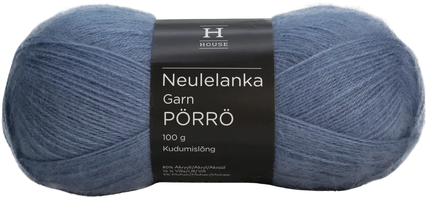 House lanka mohair-villa-akryyli Pörrö 100 g Light Denim Blue 1986